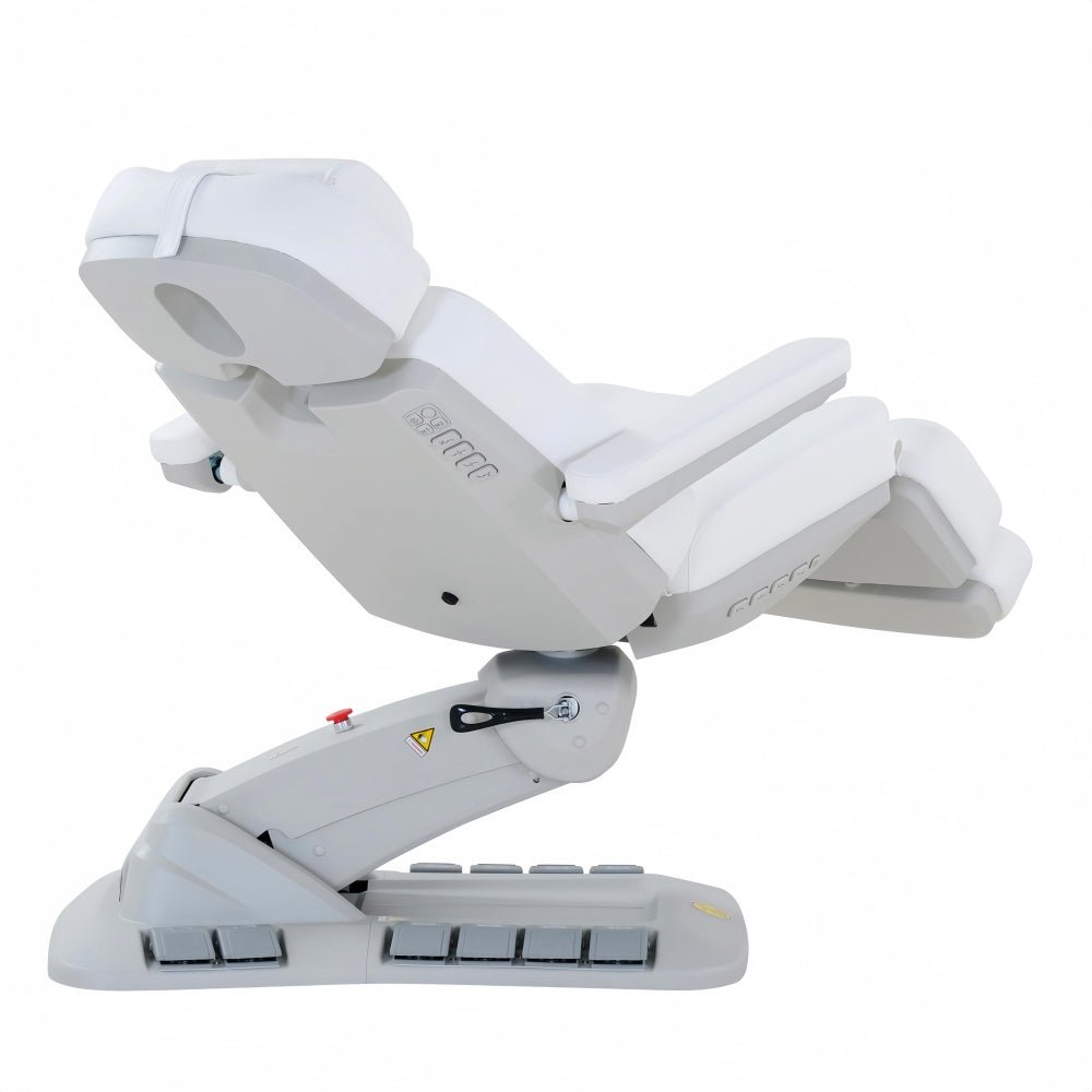 SilverFox 2246EBN Electric 4-Motor Professional Facial Bed with Memory Function - Adjustable Esthetician Chair for Spa & Salon Treatments, Includes Hand Remote, Paper Holder & Foot Cover Package - Perfect for Facials, Massage & Skin Care Procedures