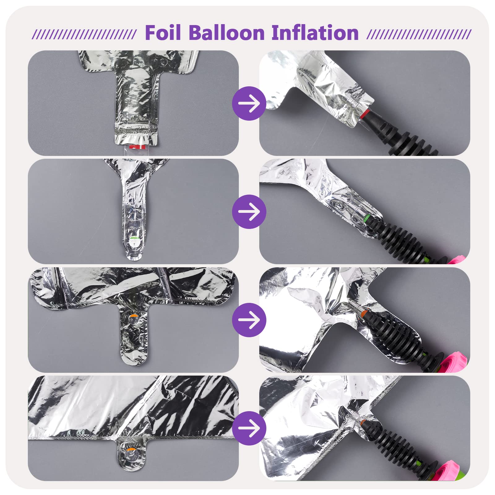 PartyWoo 6-Pack 22 Inch Giant 4D Pearl Purple Foil Balloons - Large Round Mylar Balloons for Birthday Party Decorations, Wedding Decor, Baby Shower & Anniversary Celebrations - Elegant Metallic Balloon Set for Indoor/Outdoor Events