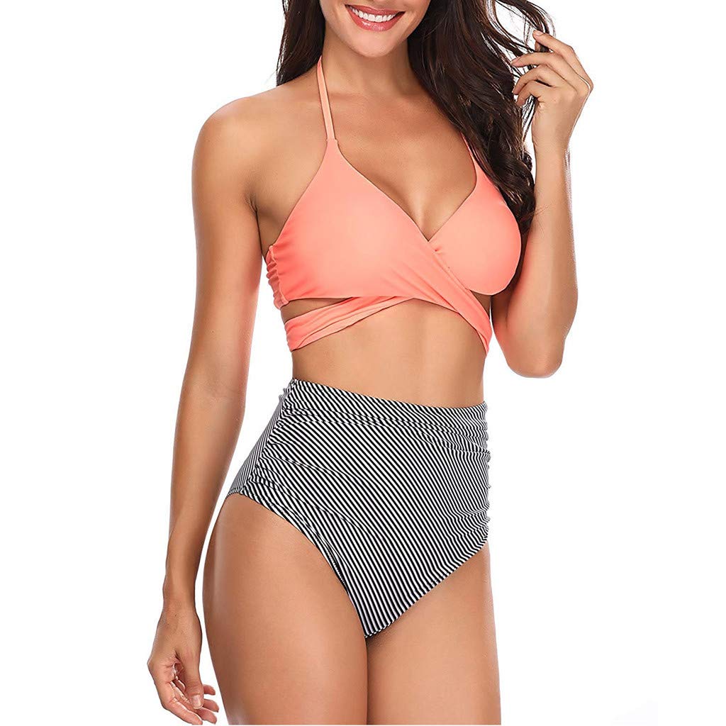 Sexy Two Piece Swimsuits for Women - Vintage Bikini Set Bathing Suits, High Waisted Swimwear for Beach, Pool Party & Summer Vacation