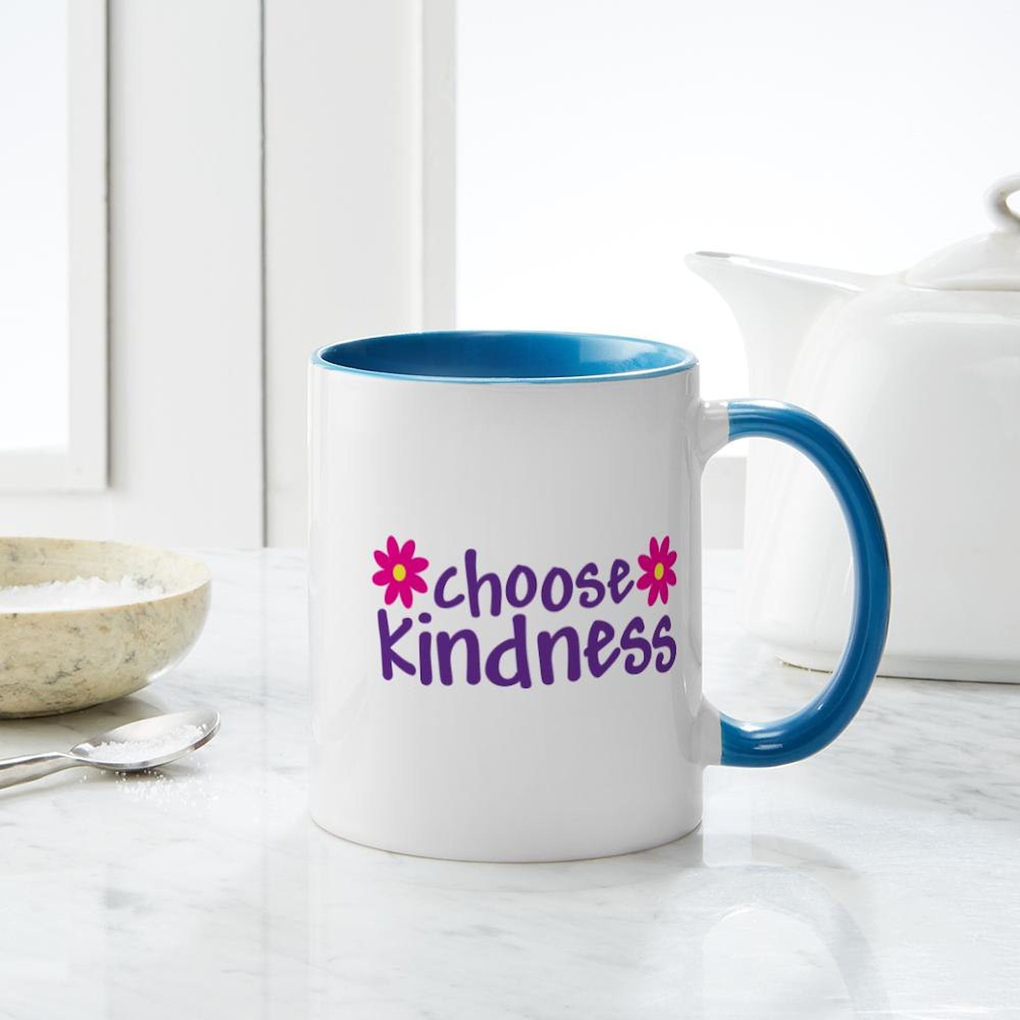 Choose Kindness Ceramic Coffee Mug 11 oz (325 ml) - Inspirational Gift for Friends, Office, or Home Use | CafePress