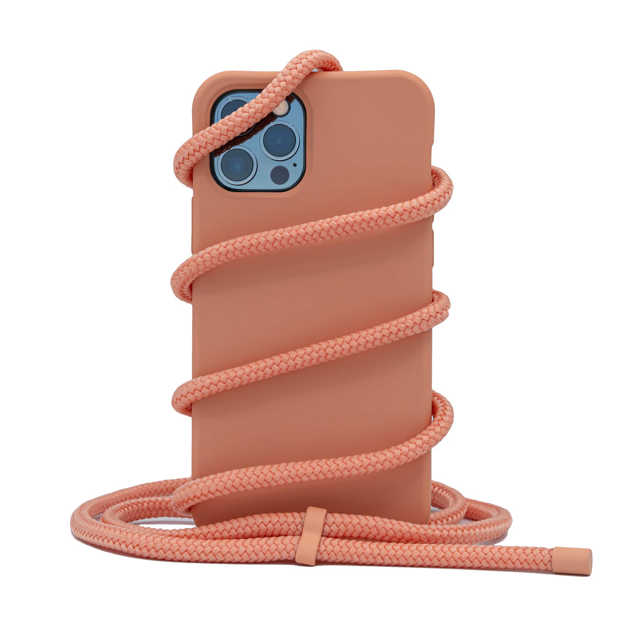 HoldingIT 2-in-1 Crossbody Phone Case with Detachable Lanyard for iPhone 13 - Adjustable Rope & Drop Protection - Black | Perfect for Travel, Shopping & Outdoor Activities