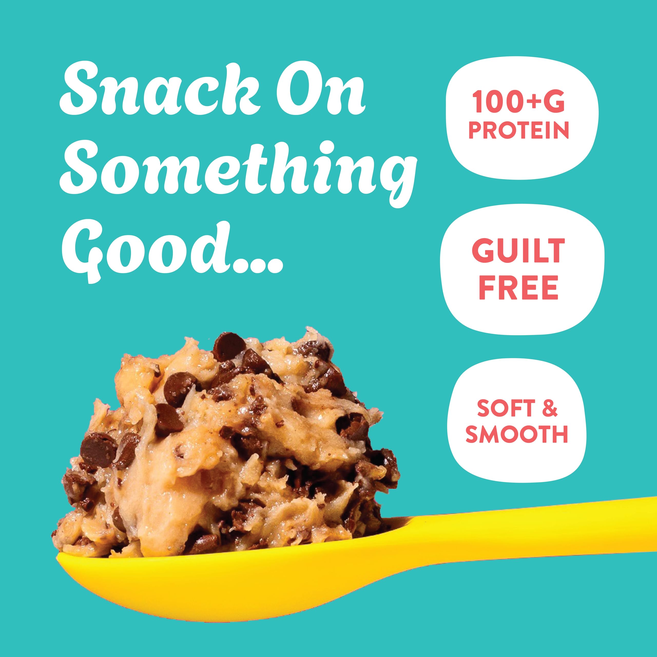 Double Chocolate Chip Protein Cookie Dough - 2 Pack | Healthy Edible Dessert Dough | Smooth, Creamy & Gluten Free | High Protein Snack | Ready to Eat | No Baking Required | Perfect for Post-Workout, School Lunch & On-the-Go Snacking