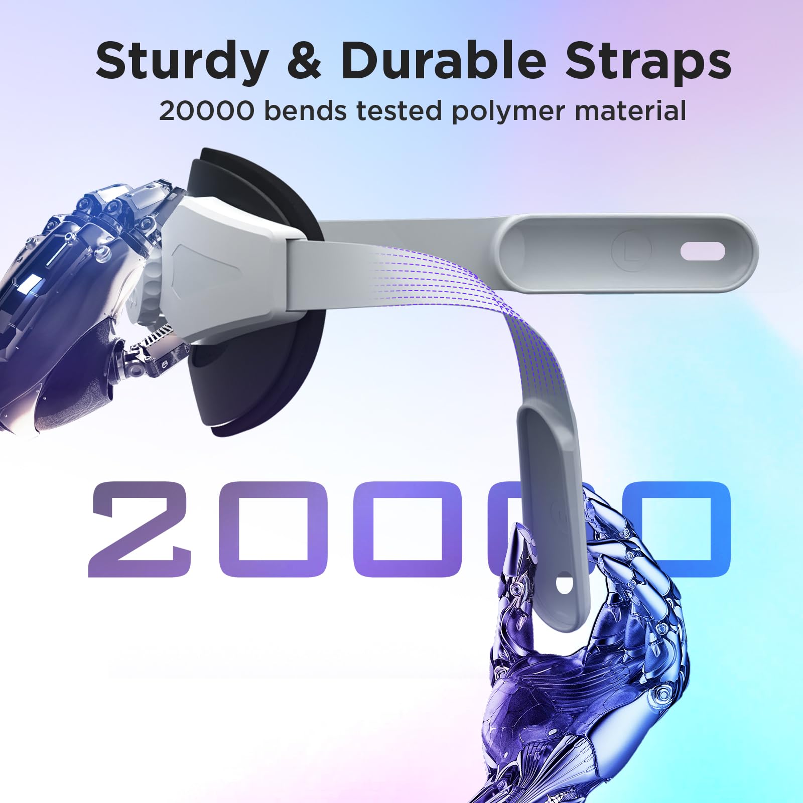 YOGES Comfort Head Strap for Meta Quest 3S & Quest 3 - Adjustable Lightweight VR Headset Accessory, Elite Strap Replacement for Extended Gaming & Virtual Reality Experiences