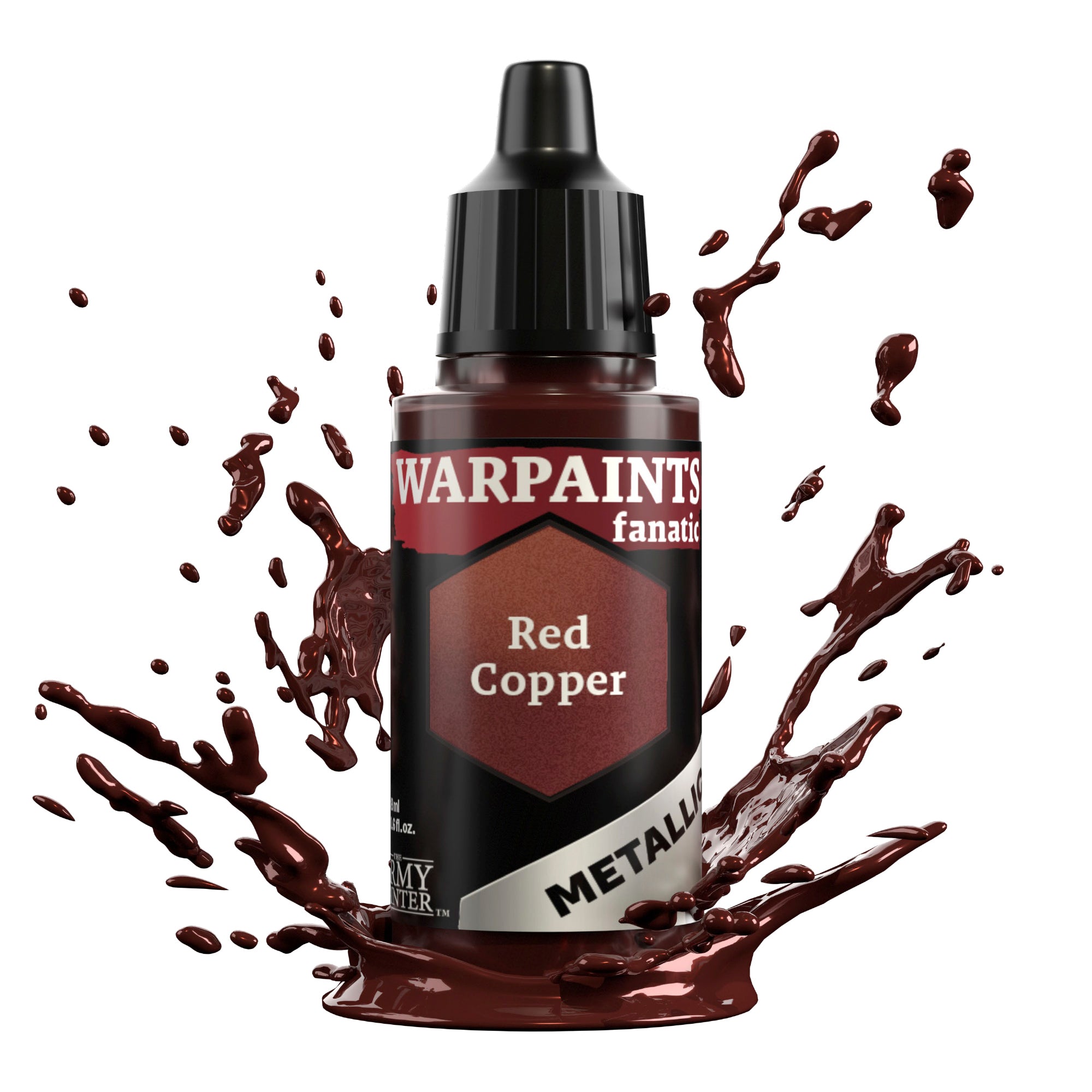 Warpaints Fanatic Metallic Red Copper - Premium Metallic Acrylic Paint for Miniatures, Models & Cosplay - Perfect for Warhammer, D&D, and DIY Craft Projects