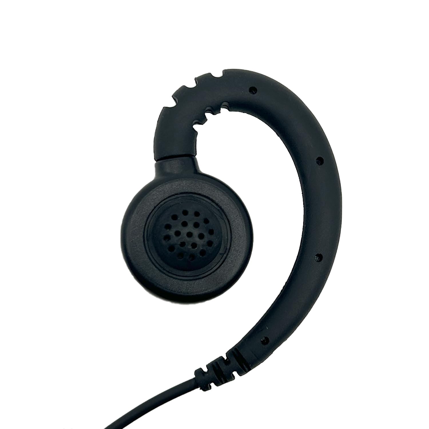 VBLL G Shape Swivel 2 Pin Earpiece with Microphone - Compatible with UV-5R, BF-F8HP, BF-888S, H-777, RT Series & TK Radios - Hands-Free Communication for Ham Radio, Security, and Outdoor Activities