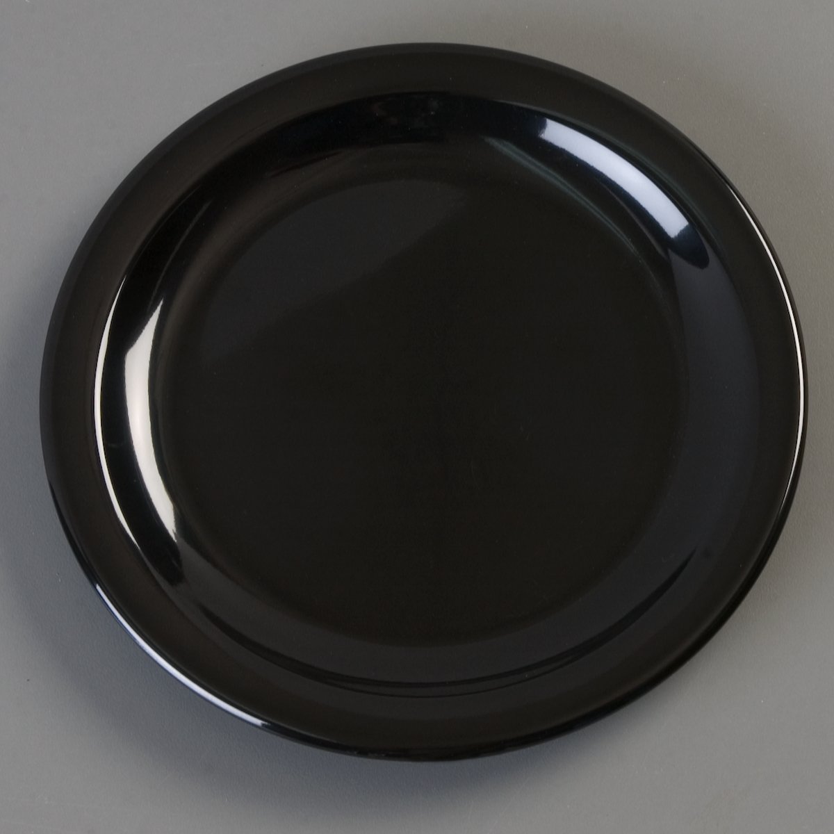 Carlisle KL20403 Kingline 6.1/2-Inch Black Melamine Pie Plates Set of 48 - NSF Certified for Commercial & Home Baking, Restaurants, Catering & Party Dessert Serving