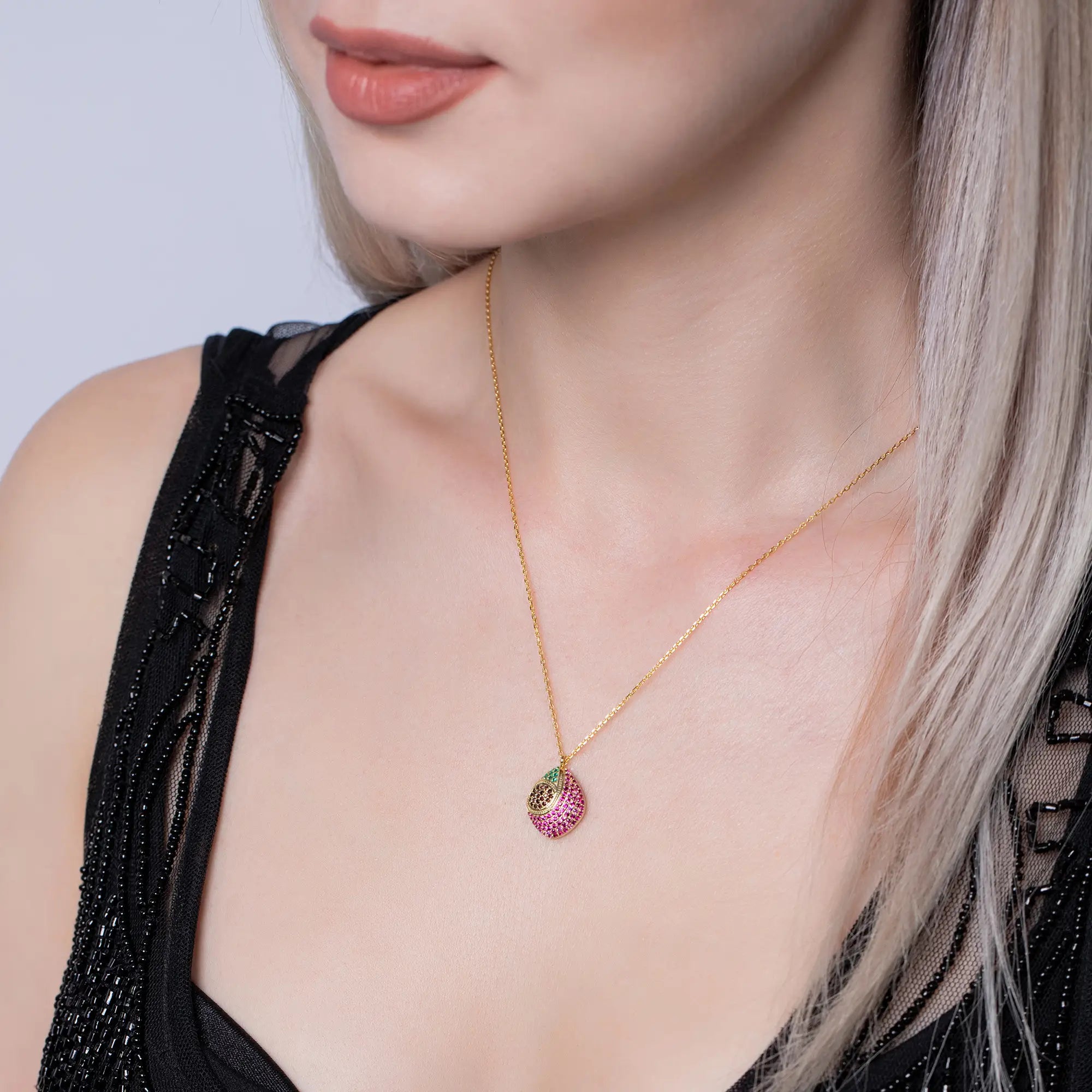 Genuine Multicolor Gemstone Necklace for Women - Elegant Handmade Beaded Jewelry for Parties, Weddings & Everyday Wear