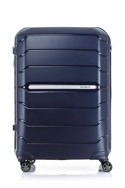 Samsonite Oc2lite 81cm Large 4 Wheel Hard Suitcase - Lightweight Durable Luggage with Spinner Wheels for Travel, Business Trips & Vacations (Navy Blue)