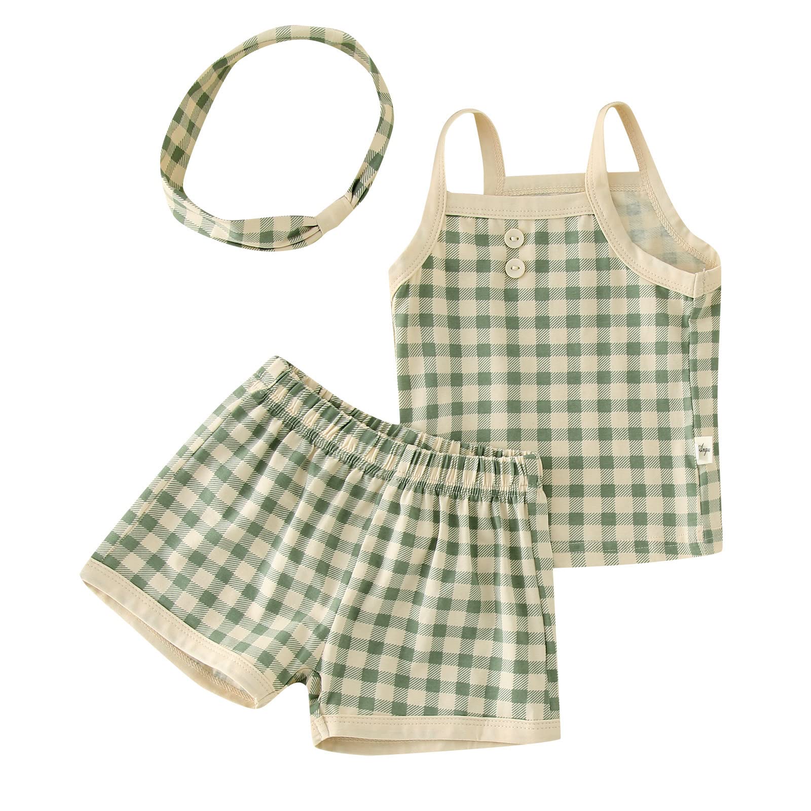 Newborn Baby Sleeveless Plaid Vest Top - Soft Cotton Infant T-Shirt for Boys & Girls | Perfect for Summer Outfits, Casual Wear & Photo Shoots