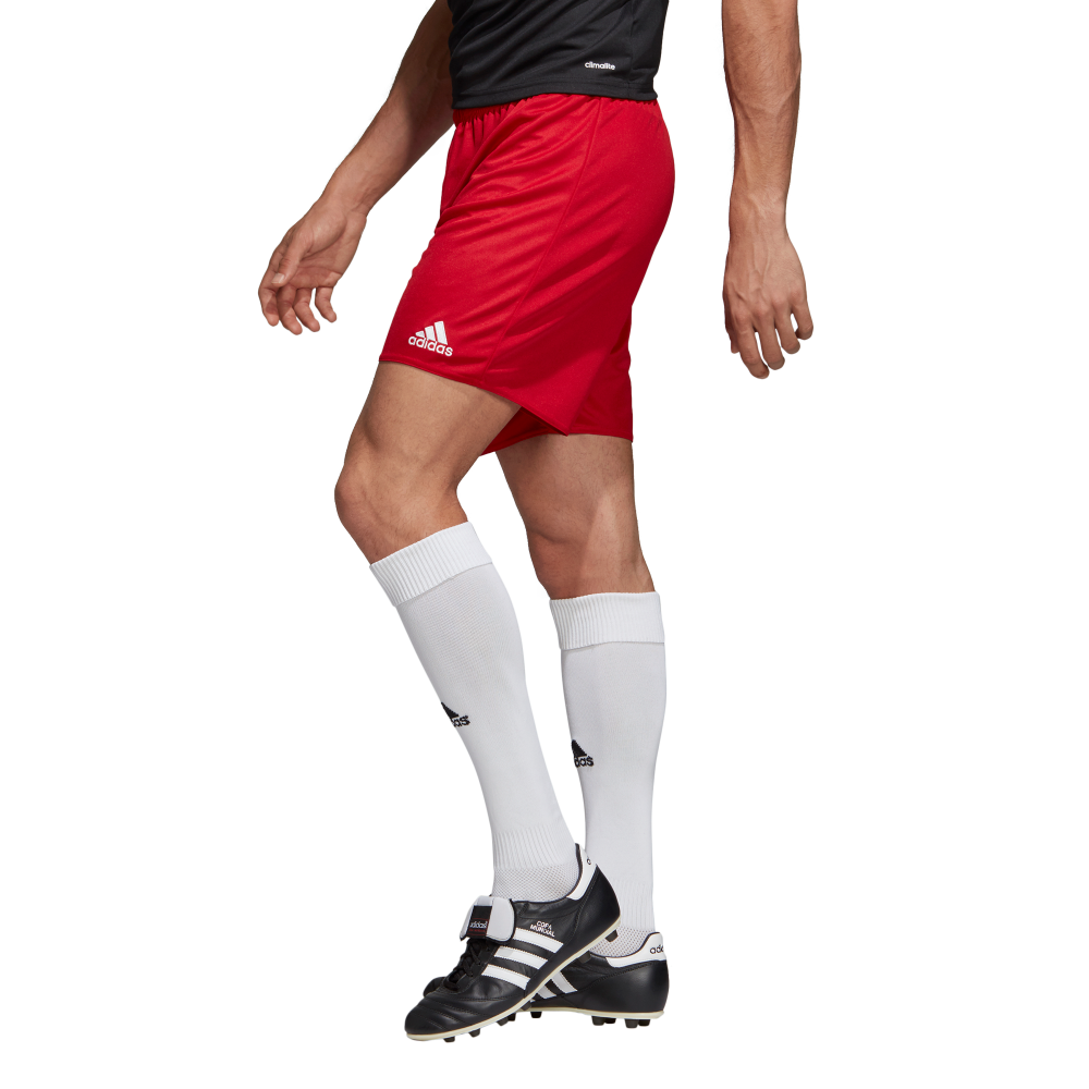 Adidas Youth Parma 16 Soccer Shorts - Red/White - Comfortable Athletic Shorts for Boys - Perfect for Soccer Practice, Training & Casual Wear