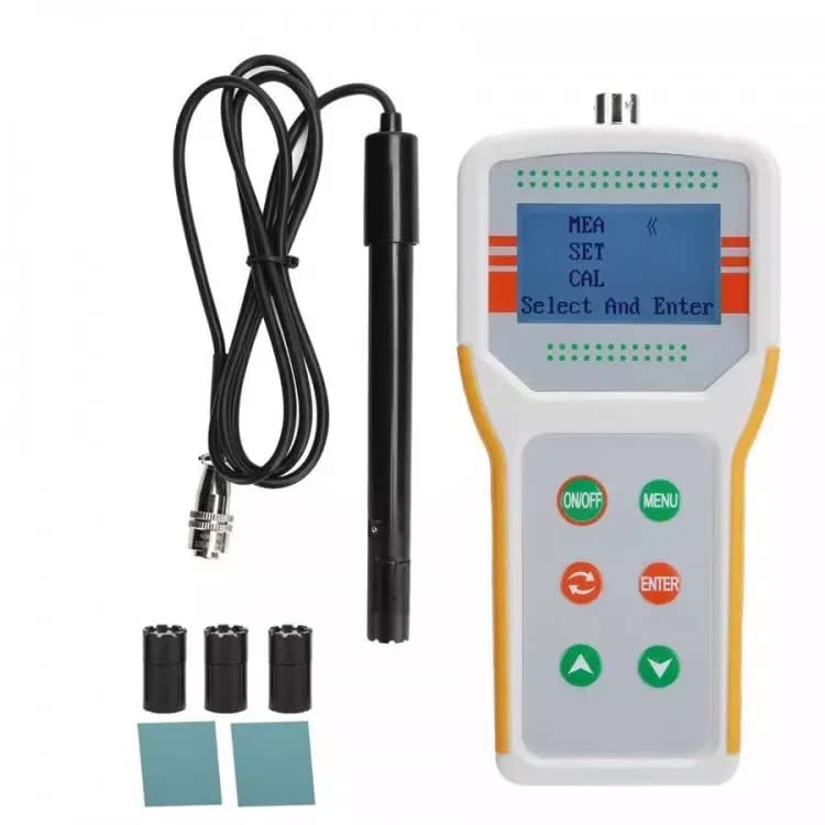 JPB-607A Digital Dissolved Oxygen Meter - 0-19.9mg/L Portable Water Quality Tester for Aquaculture, Fish Ponds & Hydroponics | Perfect for Monitoring Oxygen Levels in Fish Tanks, Koi Ponds and Aquatic Farms