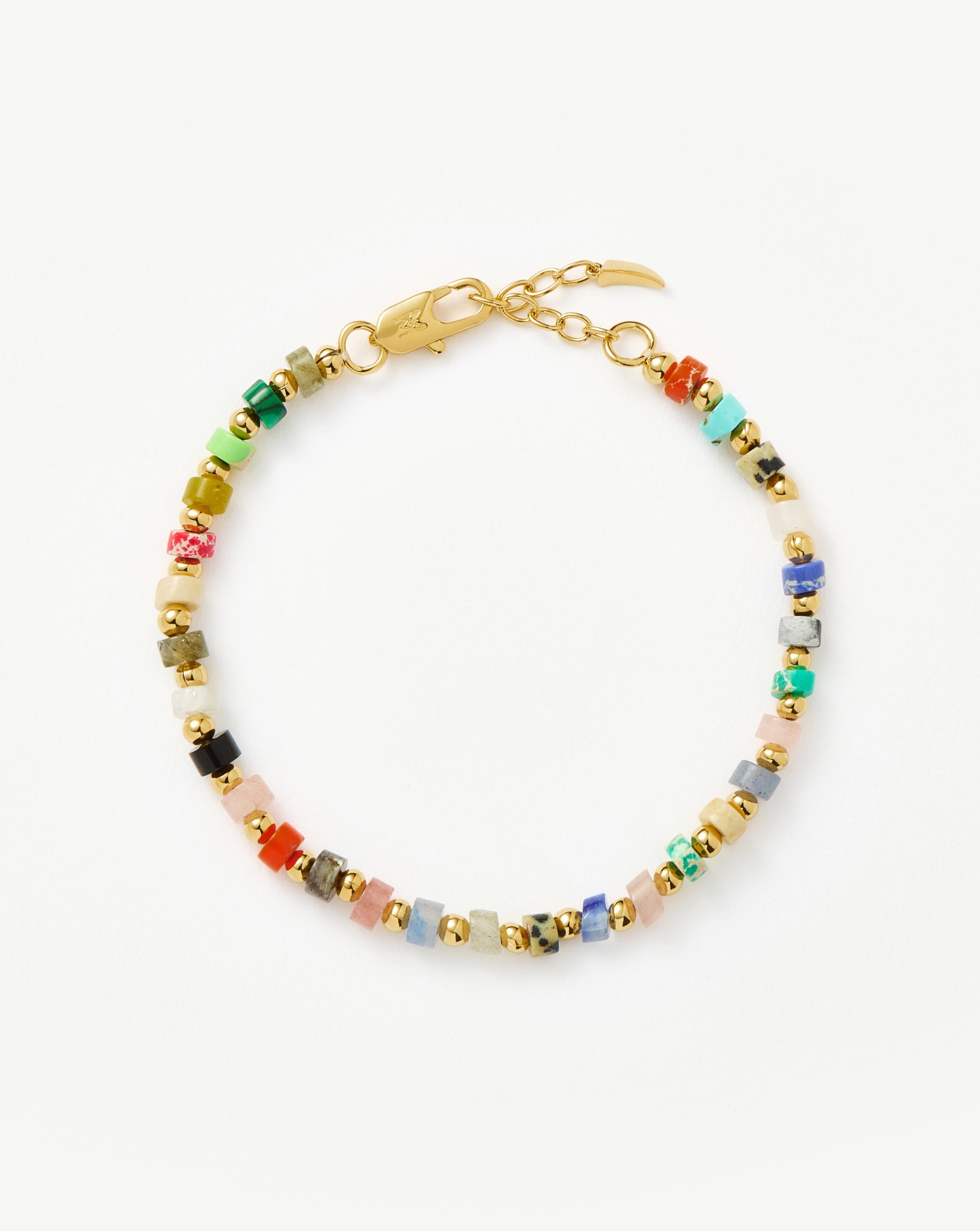 18k Gold Plated Beaded Bracelet for Women - Elegant Multi Beaded Handmade Jewelry for Casual Wear, Parties & Gifts