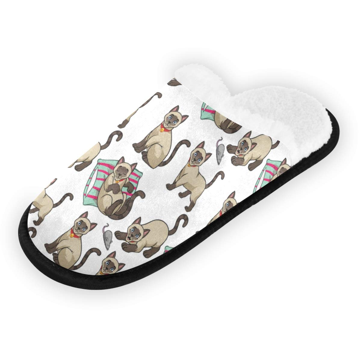 Non-Slip Travel Slippers for Men & Women - Cozy Fuzzy House Slippers with Anti-Skid Sole - Perfect for Home, Spa, Hotel and Airplane Comfort