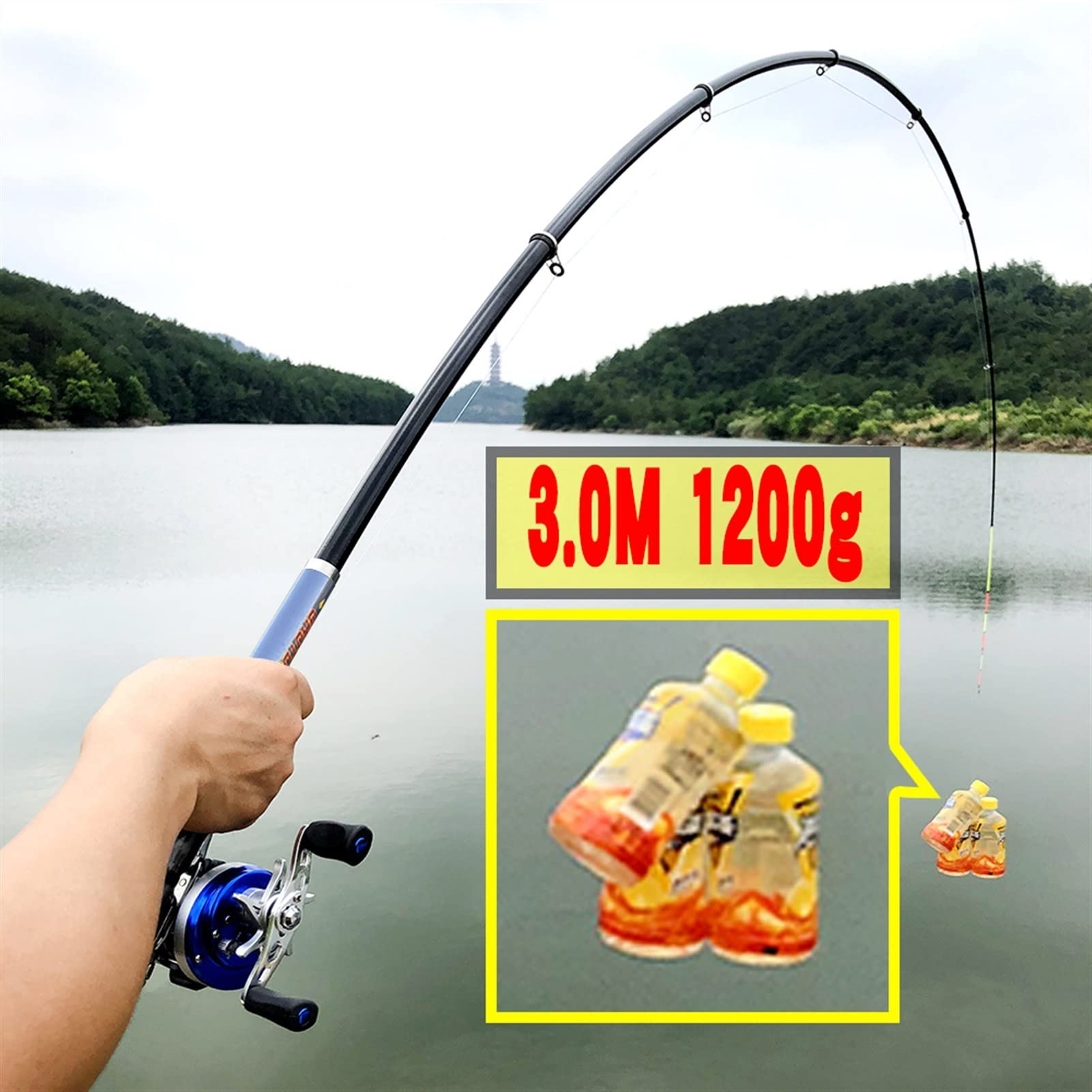 Premium Carbon Telescopic Fishing Rod and Reel Combo Set - Ultra-Light 2.1m Travel Fishing Pole Kit for Freshwater & Saltwater Angling - Perfect for Camping, Backpacking and Outdoor Adventures