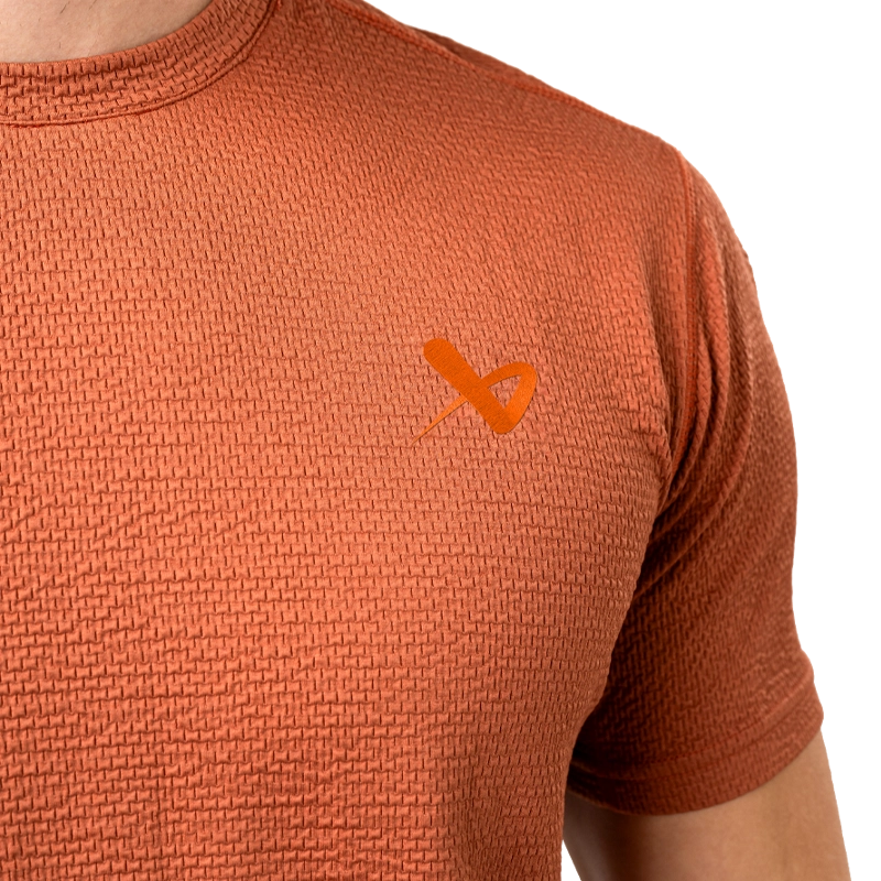 Bauer S24 FLC Textured Tech Tee - Men's Performance Clay T-Shirt for Gym, Running & Casual Wear