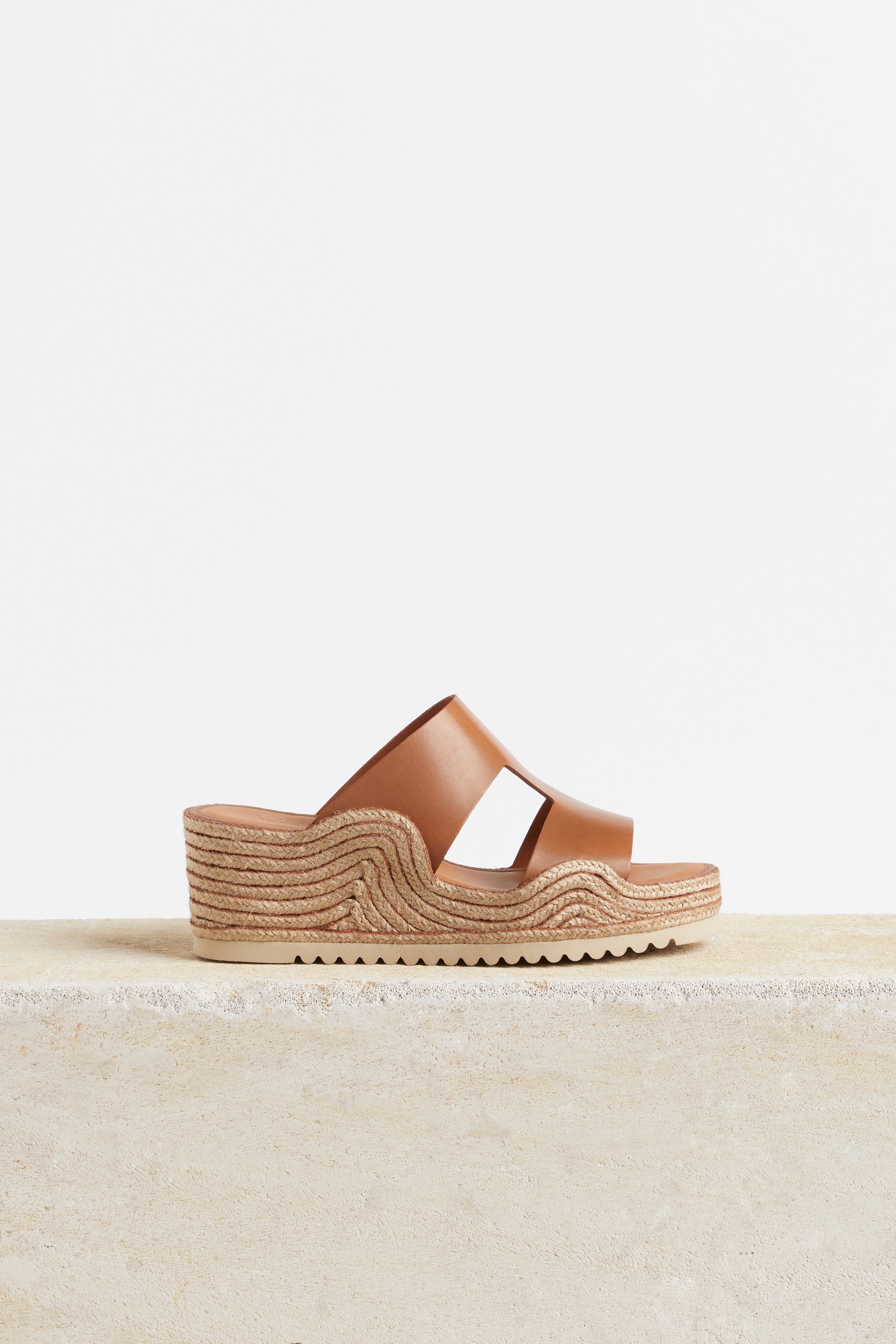 Husk ALESSIA SLIDE Sandals for Women - Comfortable Tan Leather Slides - Perfect for Beach, Pool, and Casual Wear