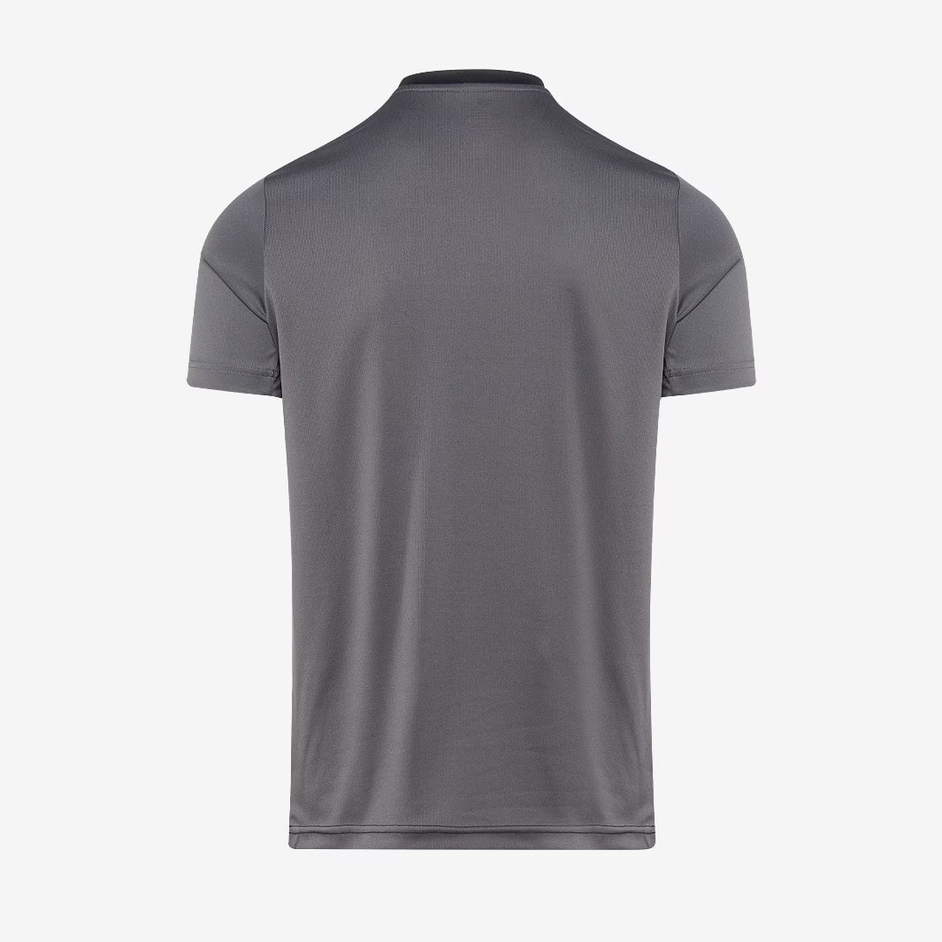Flare SS Football Shirt - Charcoal & Black - Breathable Performance Jersey for Men's Soccer, Training & Match Play
