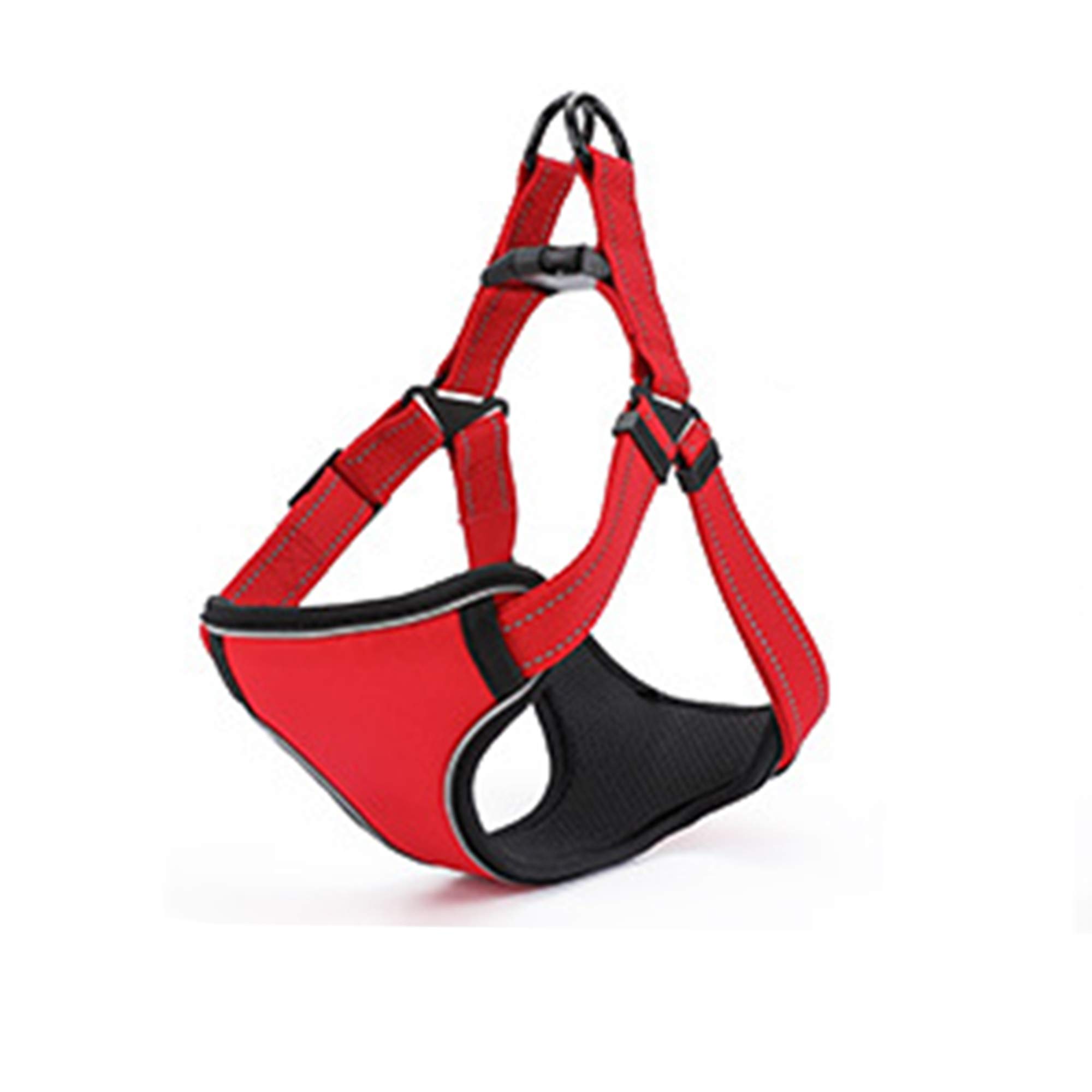 Adjustable Pet Harness for Dogs & Cats - Breathable Outdoor Safety Vest with Reflective Traction Rope - Perfect for Walking & Hiking