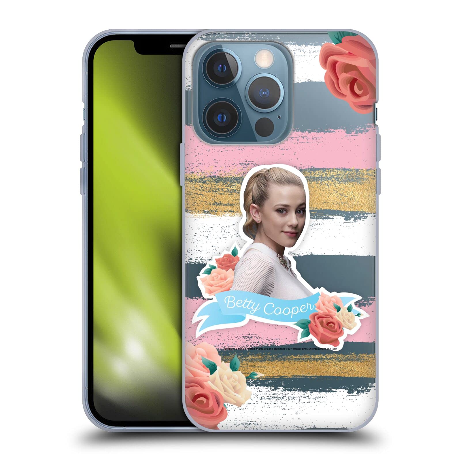 Officially Licensed Riverdale Betty Cooper Soft Gel Case for Apple iPhone 13 Pro - Trendy Graphic Phone Cover for Fans, Durable Protection with Stylish Design - Perfect for School, Work, and Everyday Use