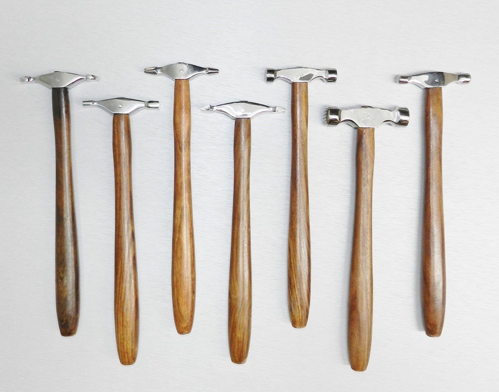 7-Piece Mini Hammer Set with Stand for Jewelry Making, Metalsmithing, Metal Forming & Shaping - Perfect for DIY Crafts, Jewelry Repair & Small Metal Projects by JTS