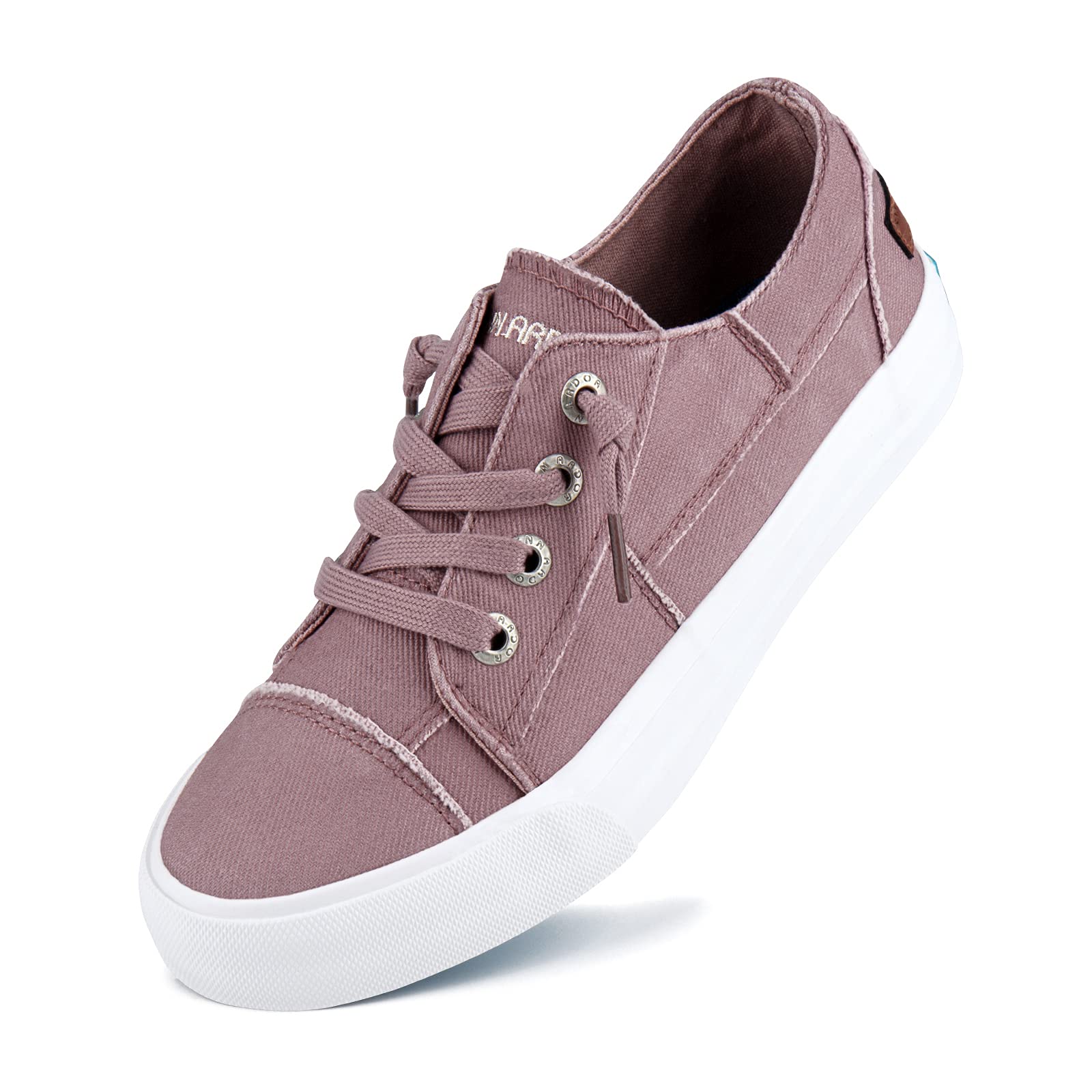 JENN ARDOR Women's Slip-On Canvas Sneakers - Comfortable Low Top Walking Shoes for Casual Outfits & Everyday Wear | Fashionable & Lightweight Flats for Work, Travel & Errands