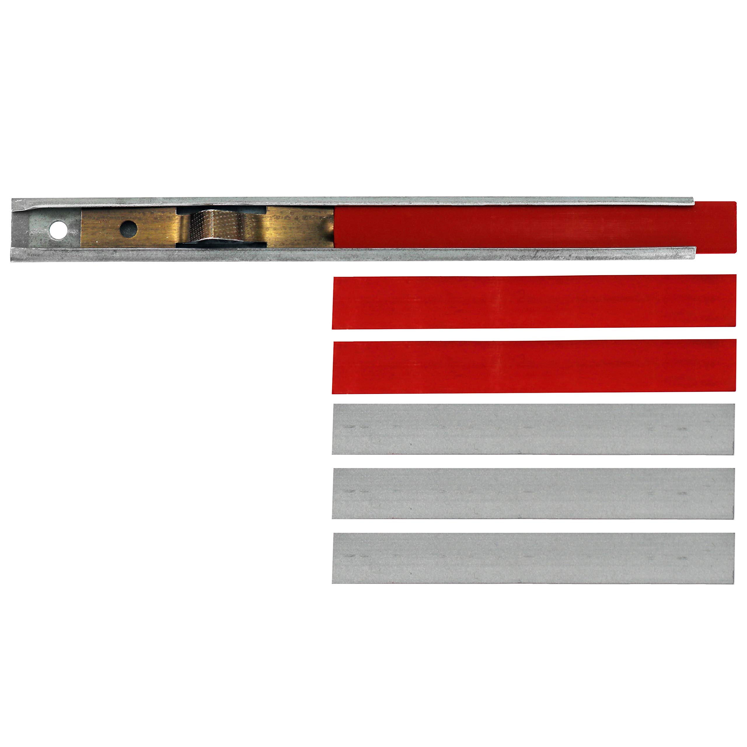 Shark 12207 Permanent Marking Pencil - Includes 3 Silver & 3 Red Refill Cartridges - Ideal for Labeling, DIY Projects & Industrial Use