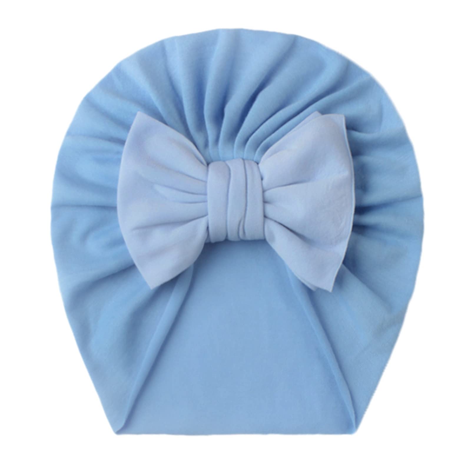 Baby Headbands & Knotted Hats for Girls & Boys - Soft Elastic Turban Headwraps with Bow Knot - Newborn Infant Fall Fashion Accessories | Perfect for Photography, Birthday Outfits & Daily Wear
