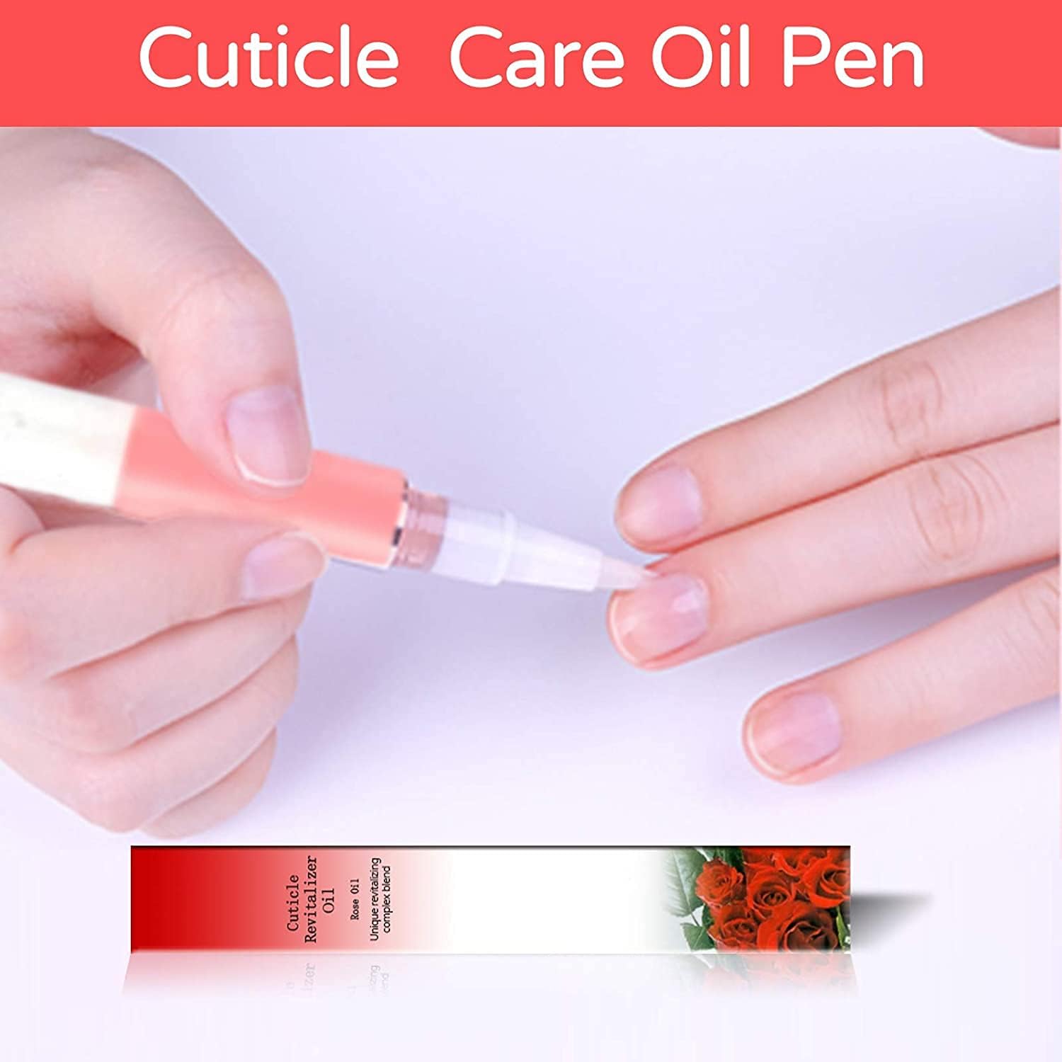 AIJIMEI 8pcs Cuticle Oil Pens - Nail Care Essential Oil for Dry & Damaged Nails - Moisturizing Nail Repair Treatment with Vitamin E - Perfect for Manicures, Pedicures & At-Home Nail Care
