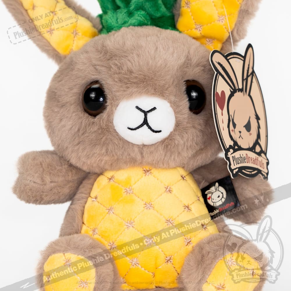 Plushie Dreadfuls Pineapple Rabbit Stuffed Animal - Soft Cute Bunny Plush Toy for Kids, Gift for Girls & Boys, Perfect for Bedroom Decor and Cuddling
