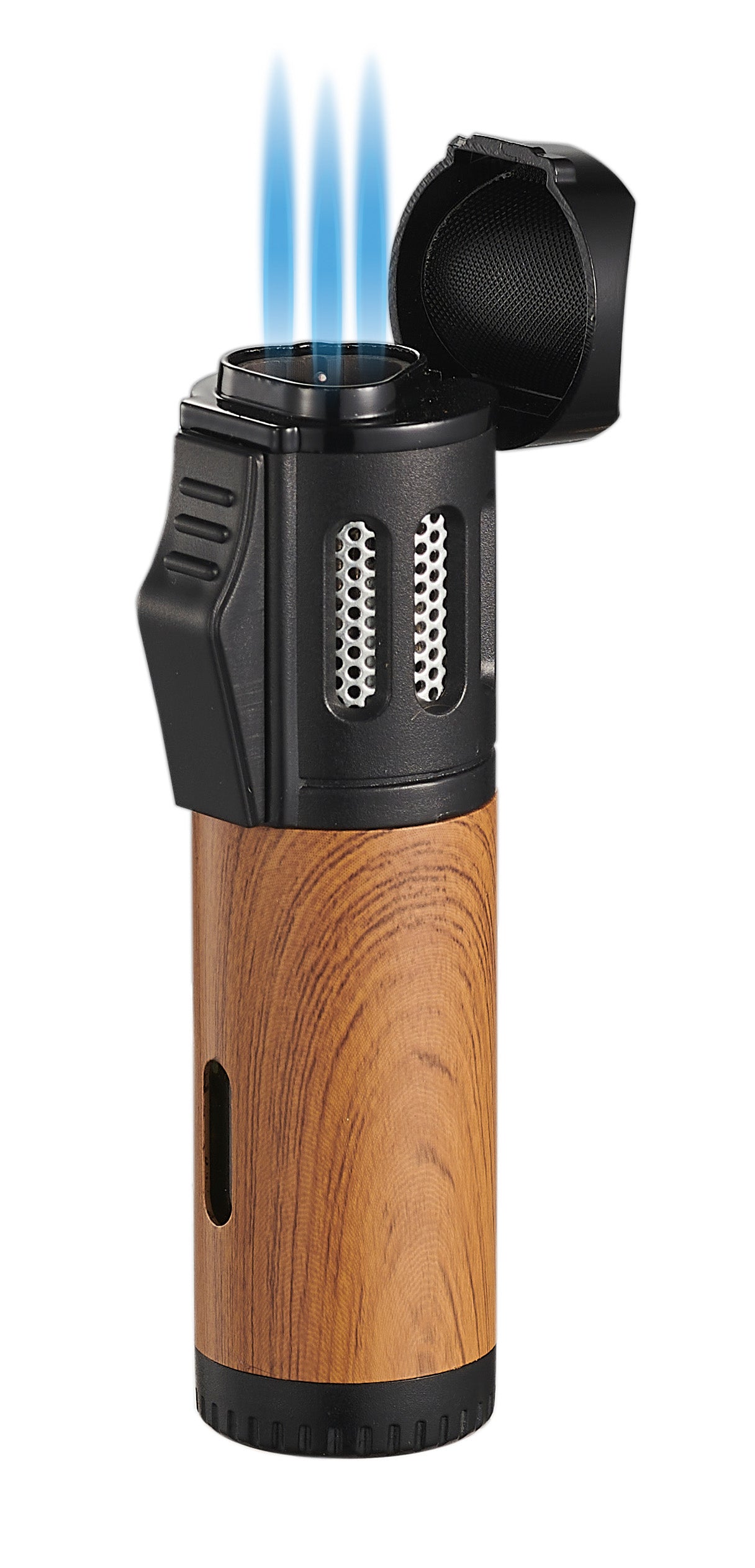 Visol Artemis Triple Flame Lighter - 24 Pack of Windproof Refillable Butane Lighters for Cigars, Candles & Outdoor Use (Camping, BBQ, Fireplace)