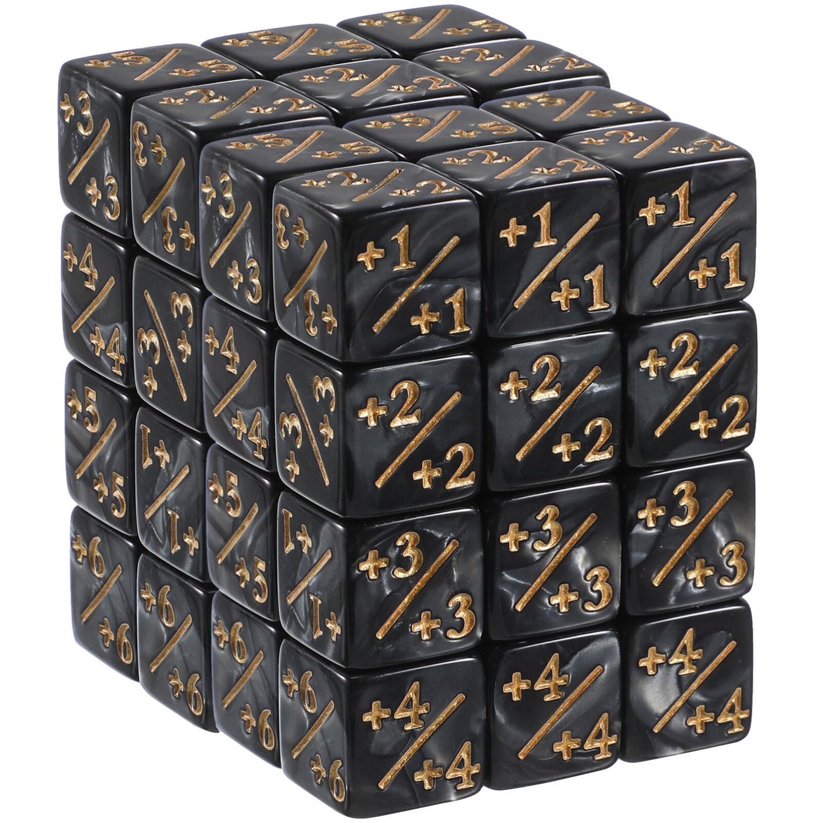 48Pcs MTG Dice Counters - D6 Cube Loyalty Tokens for Magic The Gathering Card Game Accessories | Perfect for Game Nights, Tournaments & Collectors