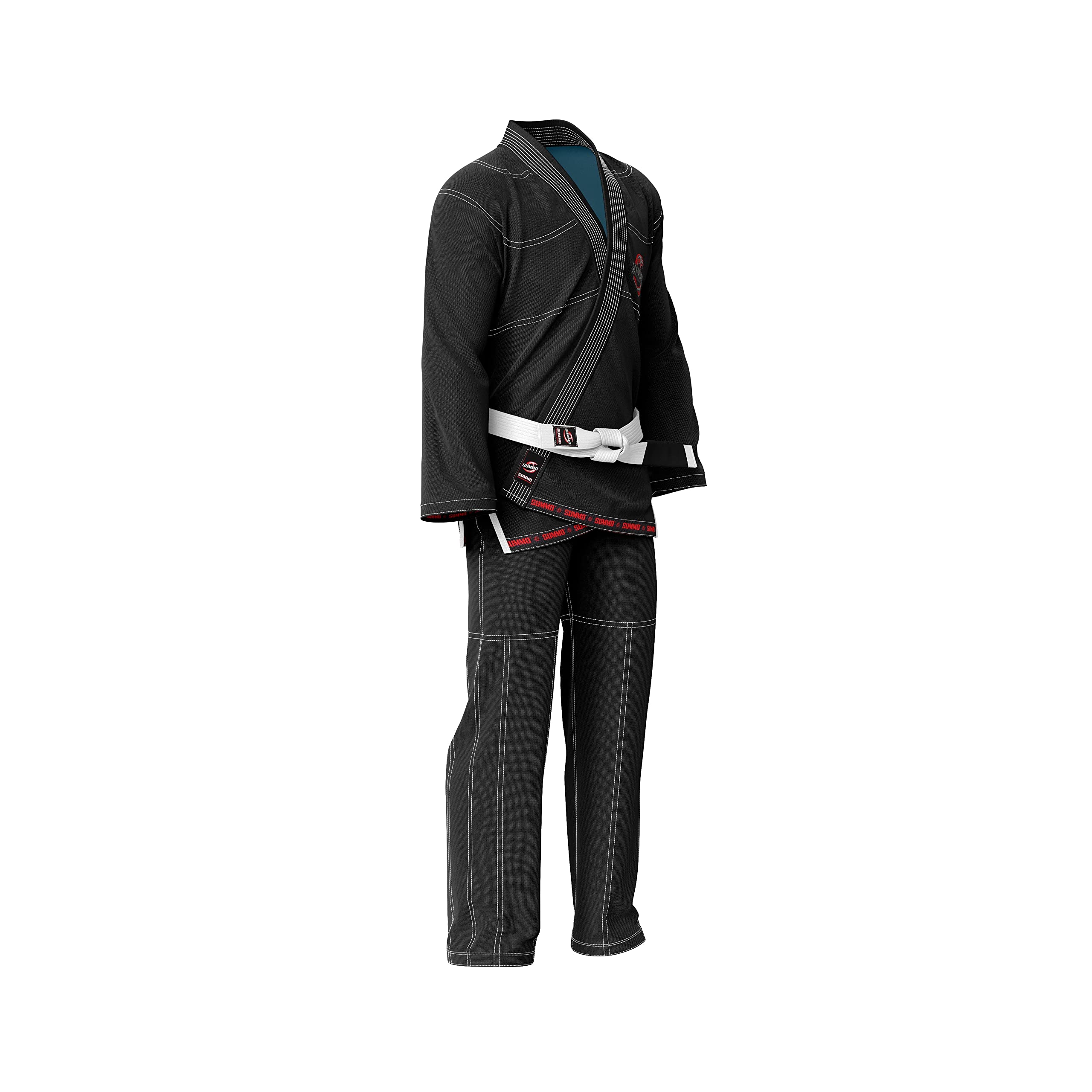 Premium Swedish Black BJJ Gi - High-Quality Sublimation Jiu Jitsu Uniform for Men & Women - Perfect for Training, Competition & MMA