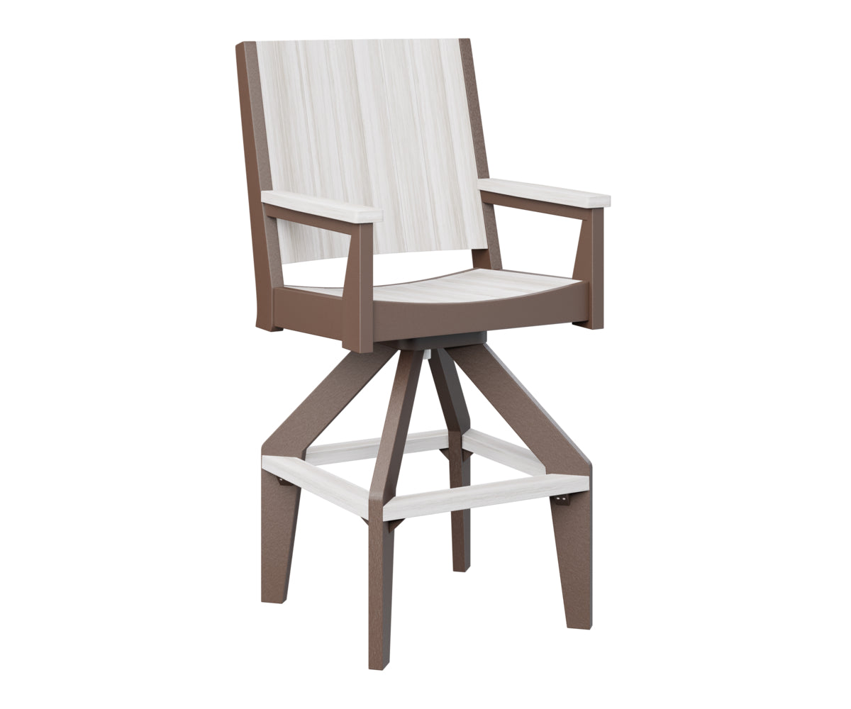 Berlin Gardens Mayhew Chat Swivel XT Chair - Outdoor Patio Conversation Chair with 360° Swivel Base, Weather-Resistant for Deck, Garden & Poolside Relaxation