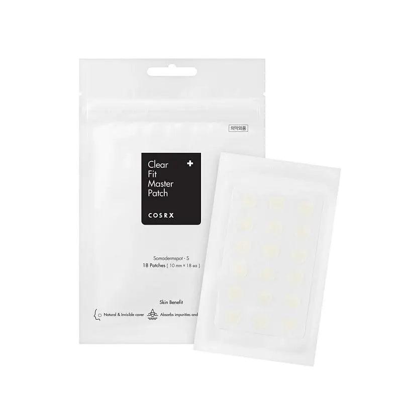 COSRX Clear Fit Master Patch 18 Pcs - Acne Treatment Pimple Patches for Face, Hydrocolloid Spot Cover for Blemishes & Breakouts | Perfect for Overnight Use & On-the-Go Skincare
