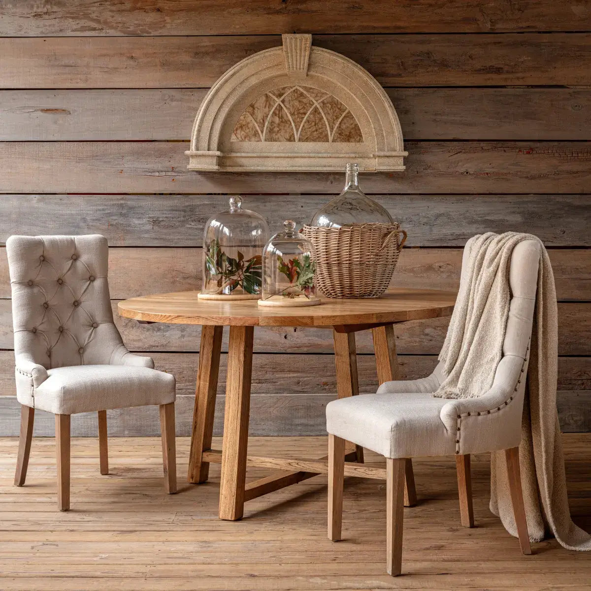French Vanilla Dining Chair Set - Modern Upholstered Kitchen Chairs for Dining Room, Breakfast Nook & Small Spaces - 4-Piece Set with Padded Seats & Sturdy Metal Legs