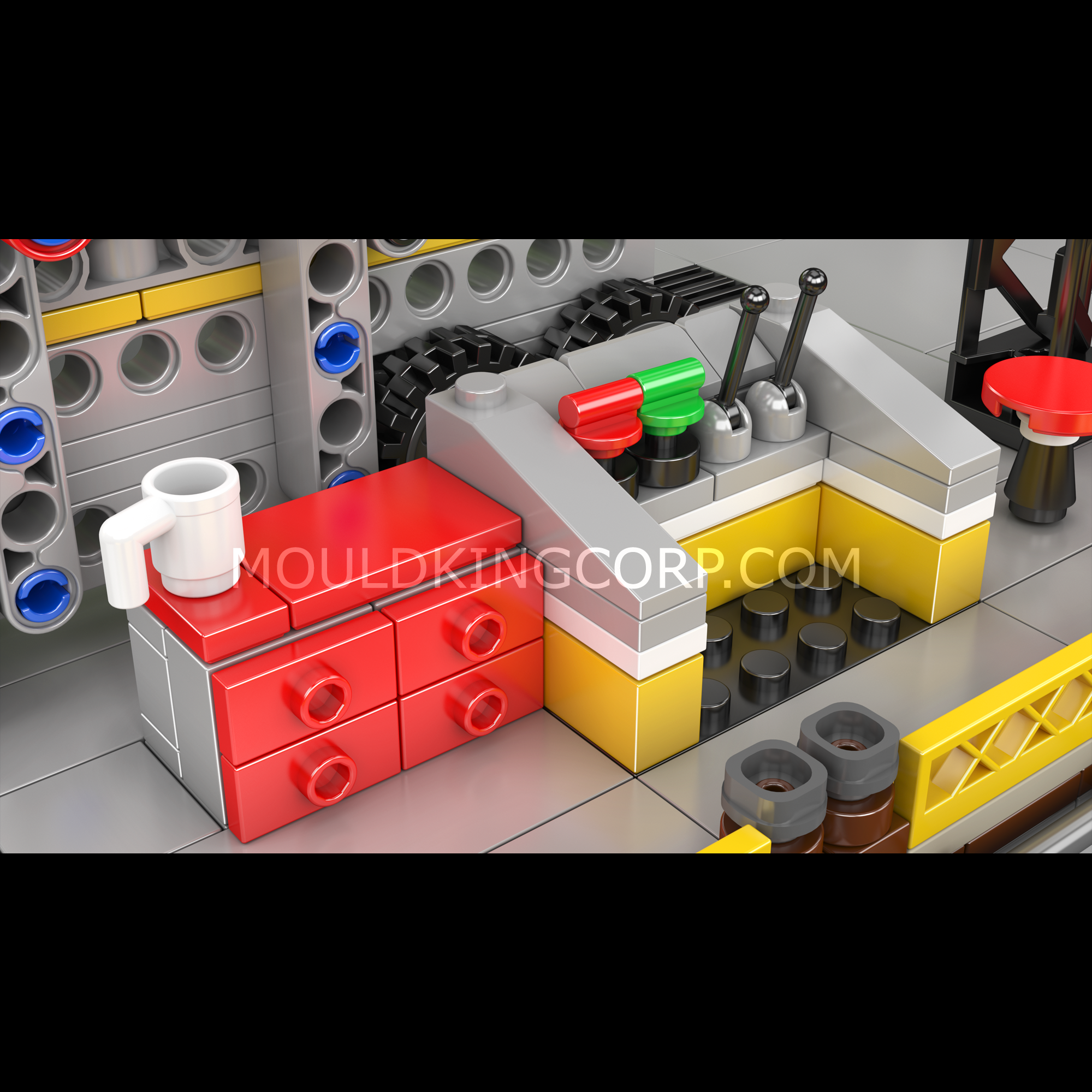 Mould King 10142 Dock Ship Repair Factory Building Set - 1,273 Piece Model Shipyard Construction Kit for Adults & Teens | STEM Educational Toy, DIY Engineering Project, Collector's Display for Home & Office