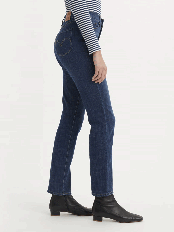 Levi's 392500050 Women's Classic Straight Fit Jeans in Dark Horse Navy - Perfect for Casual Wear, Office Outfits & Everyday Comfort