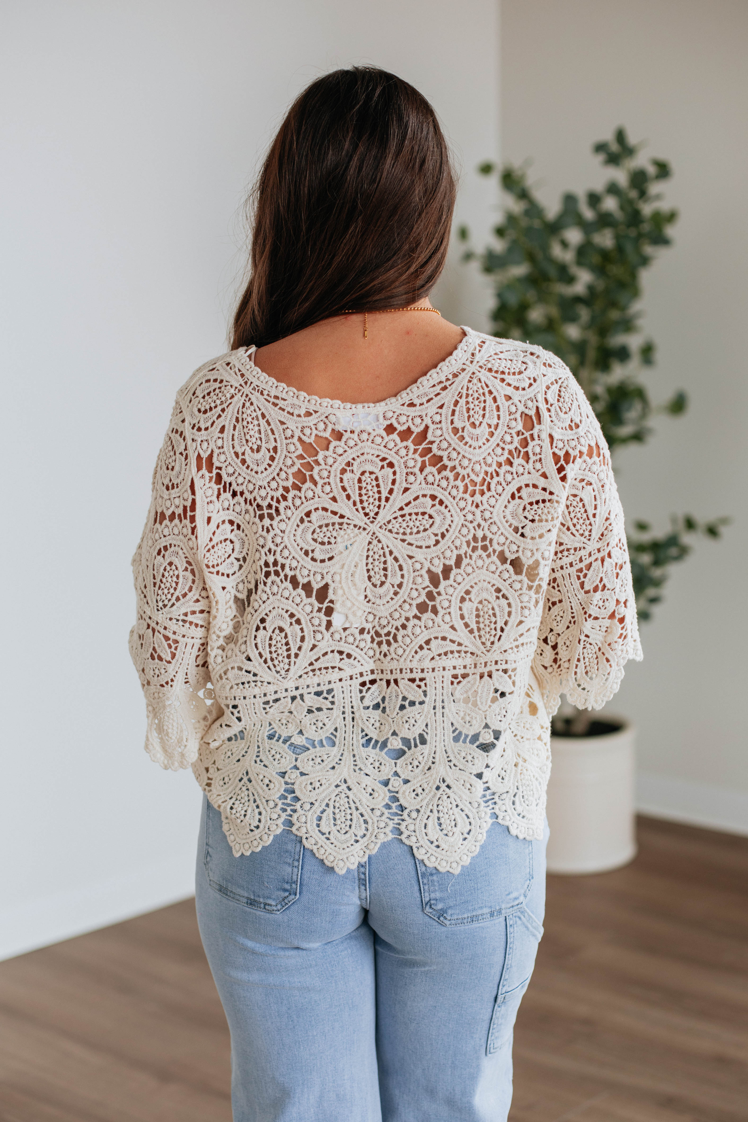 Chastin Crochet Top for Women - Boho Lace Summer Blouse, Beach Cover Up, Casual Vintage Style - Perfect for Music Festivals, Vacations & Date Nights