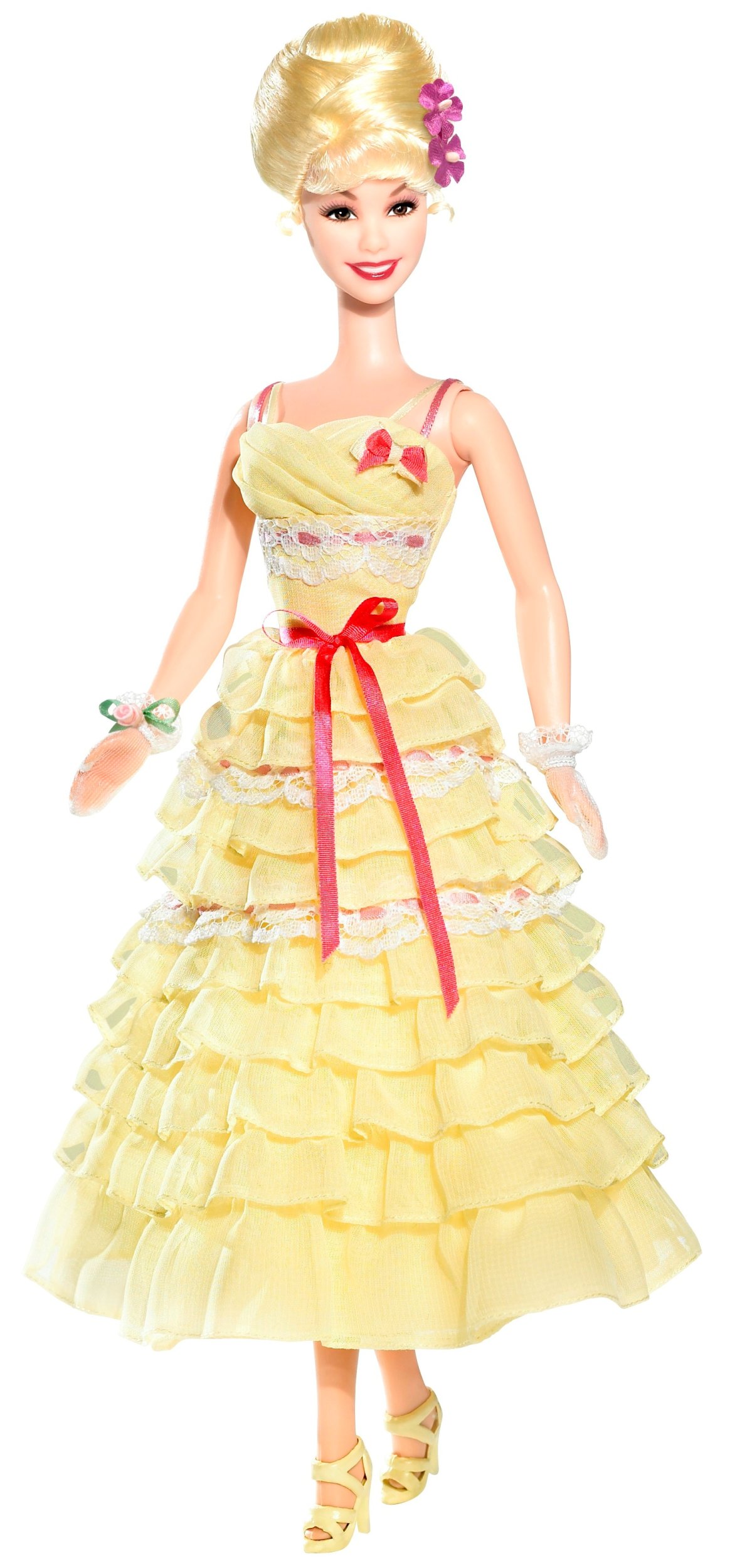 Mattel Barbie Grease Girls Frenchy Doll - Collectible 70s Retro Fashion Doll with Pink Hair & Denim Outfit - Perfect Gift for Barbie Collectors & Grease Movie Fans - Birthday, Christmas, Display Shelf Decor