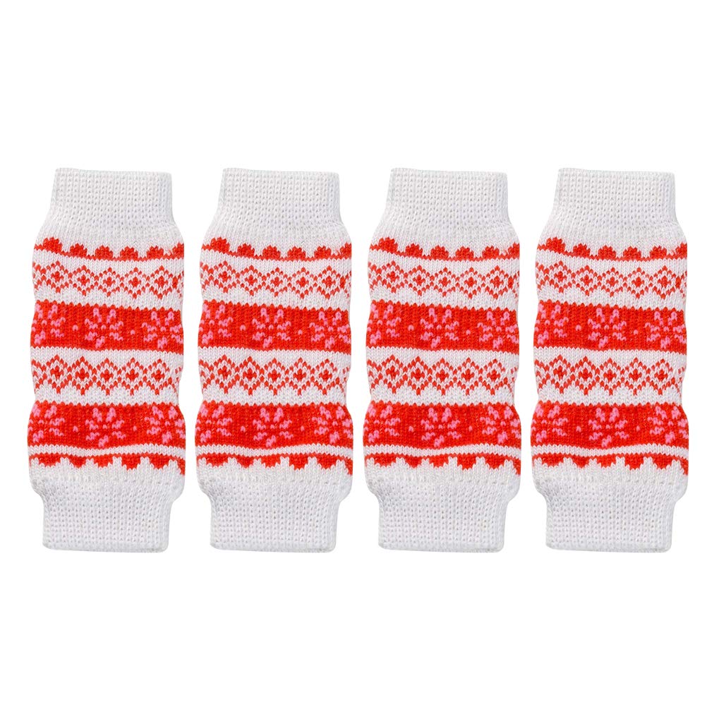 4 Pcs Dog Leg Protector Brace - Warm & Supportive Dog Knee Wraps for Small & Large Breeds - Ideal for Arthritis, Joint Pain & Cold Weather Protection - Perfect for Indoor & Outdoor Use