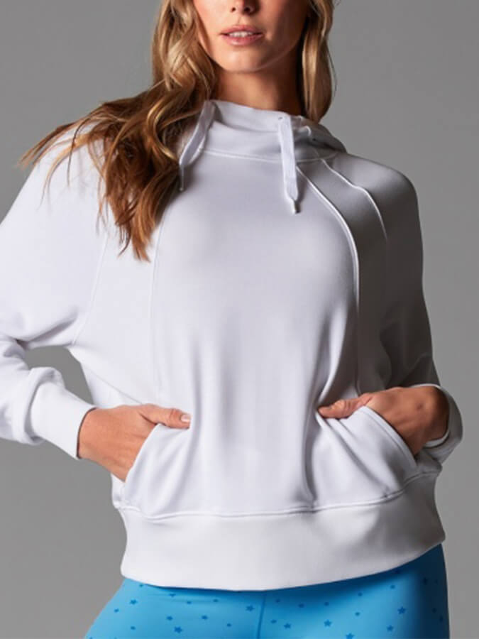 Tavi Cozy Paneled Women's Hoodie - Soft Fleece Pullover Sweatshirt for Casual Wear, Lounge & Outdoor Activities