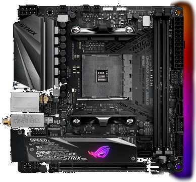 ASUS ROG STRIX X470-I Gaming Mini-ITX Motherboard for AMD Ryzen - High Performance PC Gaming & Streaming Setup