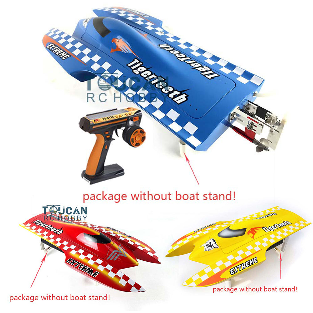 E22 Fiber Glass Electric Racing RTT RC Boat - 75km/h High Speed with Motor, Servo, ESC, Battery & Transmitter (570×275×120mm) - Perfect for Lakes, Ponds & RC Racing Competitions