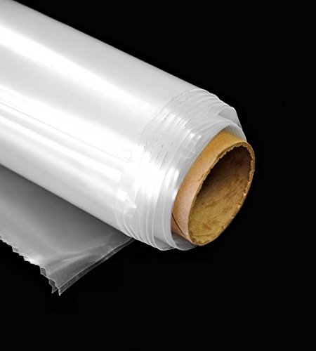 Wilson Orchard & Vineyard Supply 6 mil Clear Greenhouse Film - 4 Year UV Resistant Polyethylene Plastic Cover (18ft x 100ft) for Gardening, Plant Protection & Commercial Farming
