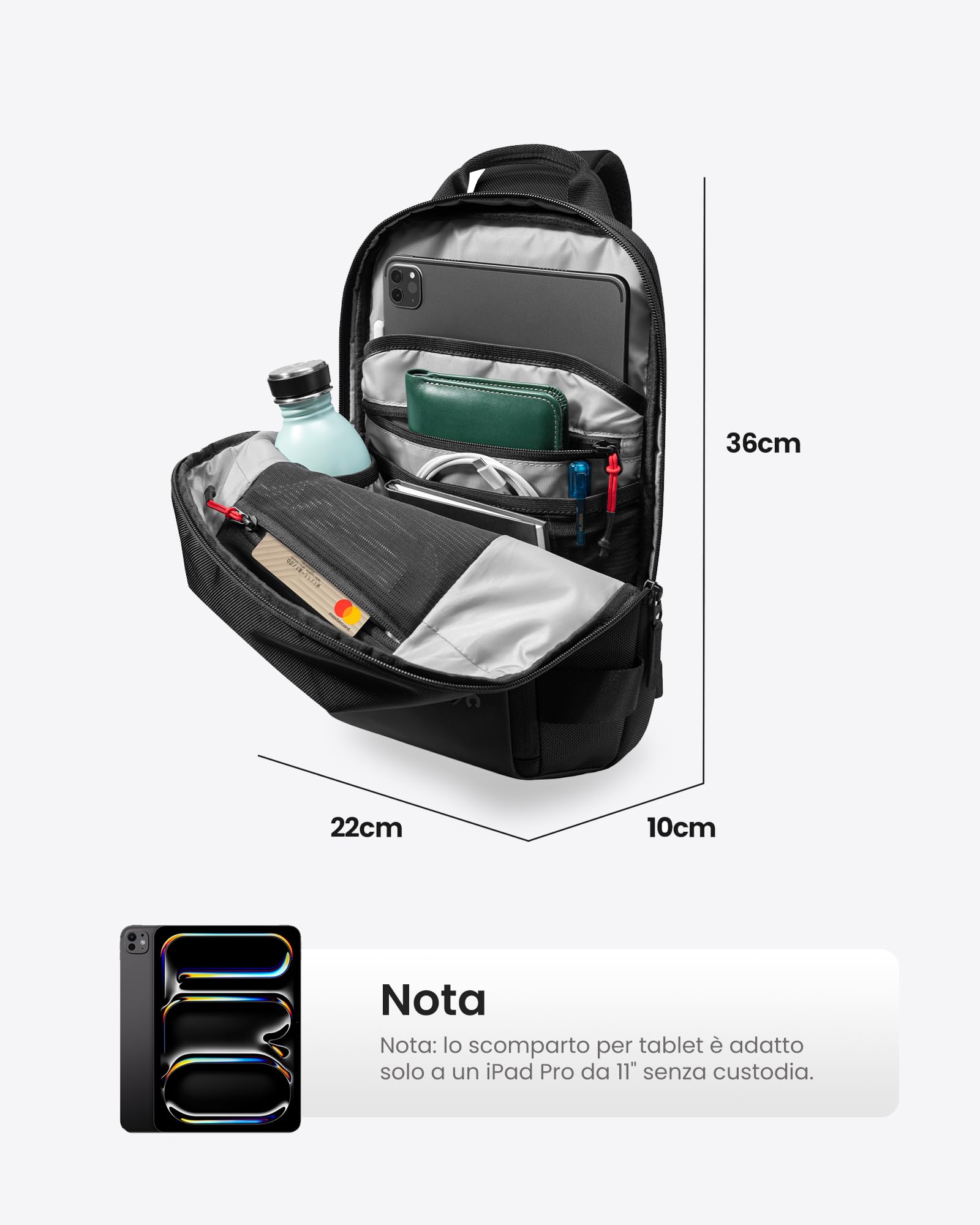 **tomtoc Compact EDC Sling Bag – Minimalist Crossbody Shoulder Bag for Nintendo Switch, 2024 11