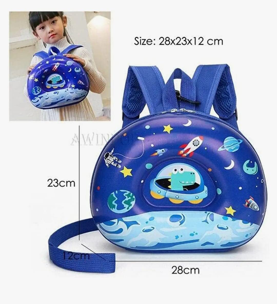 Durable Kids School Backpack for 1st to 5th Grade - Eggshell Dinosaur Design, Lightweight & Spacious for Books & Supplies | Perfect for Classroom, Travel & Daily Use