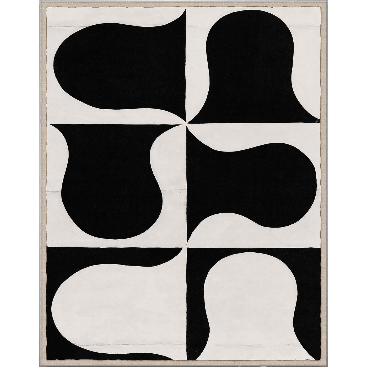 Paule Marrot Black & White Abstract Series 2 Art Print - Modern Wall Decor for Living Room, Bedroom & Office