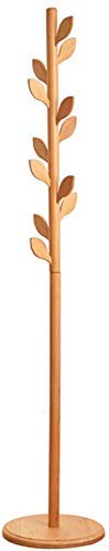 JF-XUAN Solid Wood Coat Rack with 12 Hooks - Sturdy Entryway Organizer for Jackets, Hats, Scarves & Accessories - Natural Wooden Hall Tree (73.2