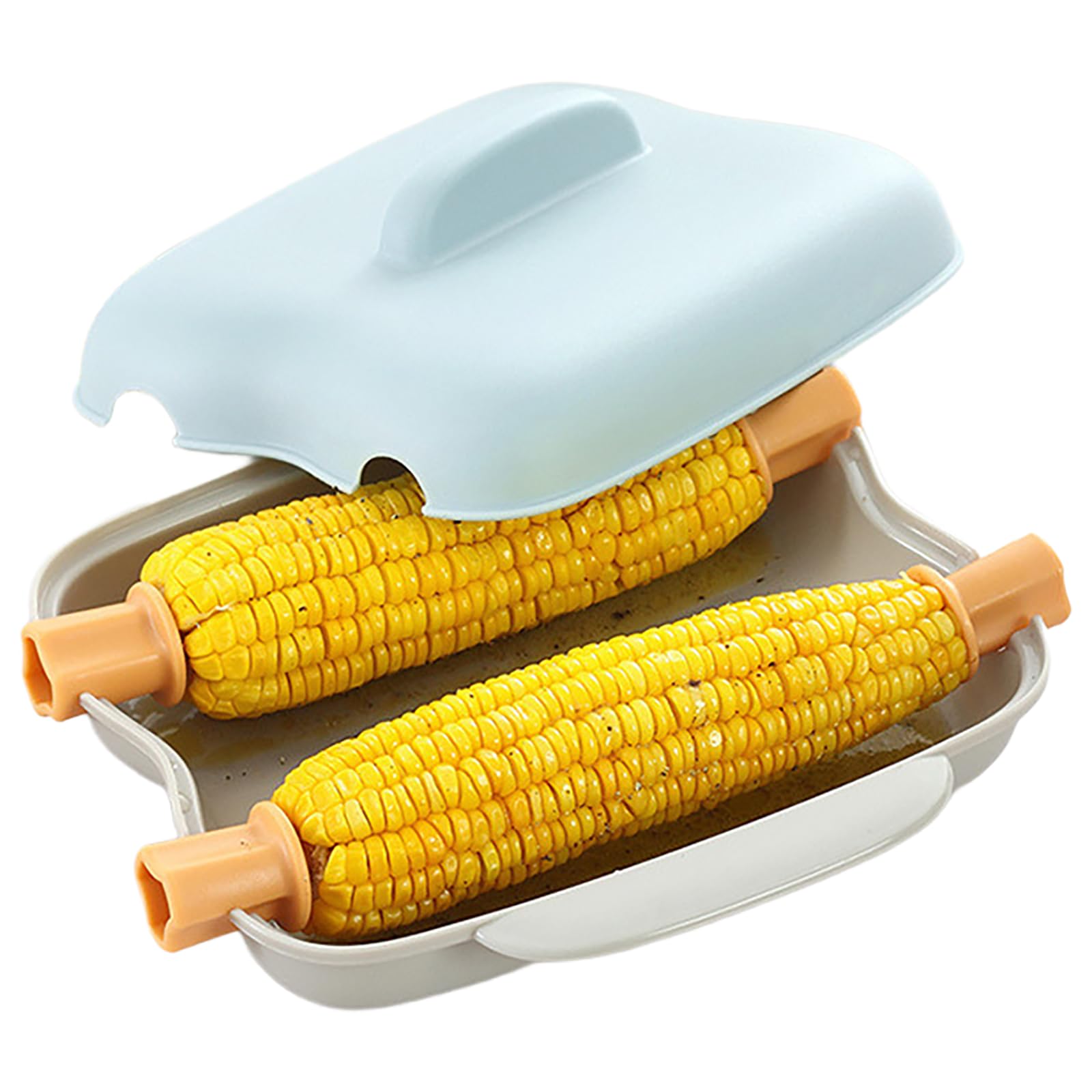 Microwave Corn Steamer - Quick & Easy Corn Cooker for Home Use | BPA Free, Dishwasher & Freezer Safe | Perfect for Family Dinners, BBQs & Healthy Snacks