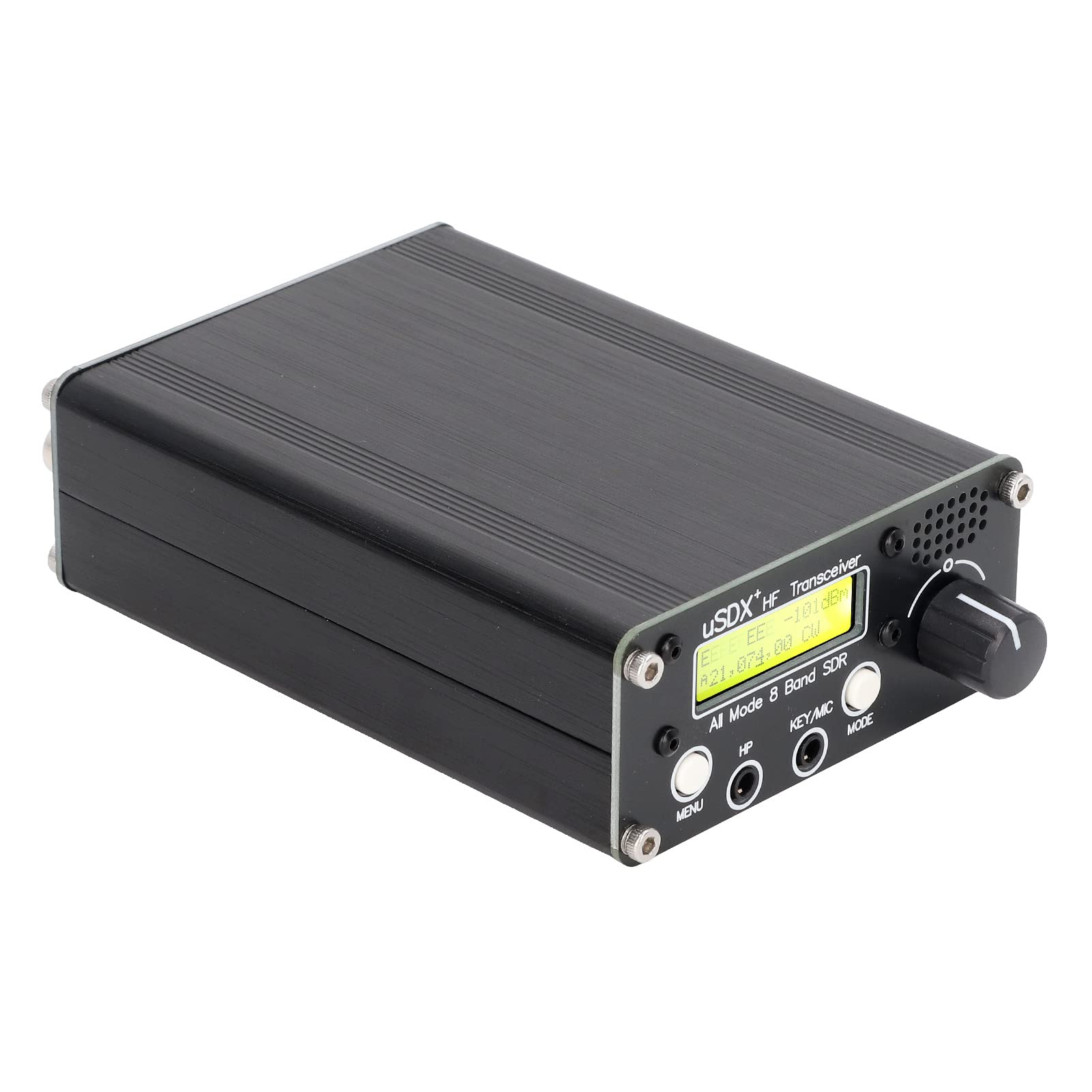 8 Band Radio Transceiver with LCD Display | SDR Full Mode HF Shortwave SSB QRP CW | BNC Antenna Connector & Computer Support | US Plug (100-240V) | Ideal for Ham Radio, Emergency Communication & Field Operations